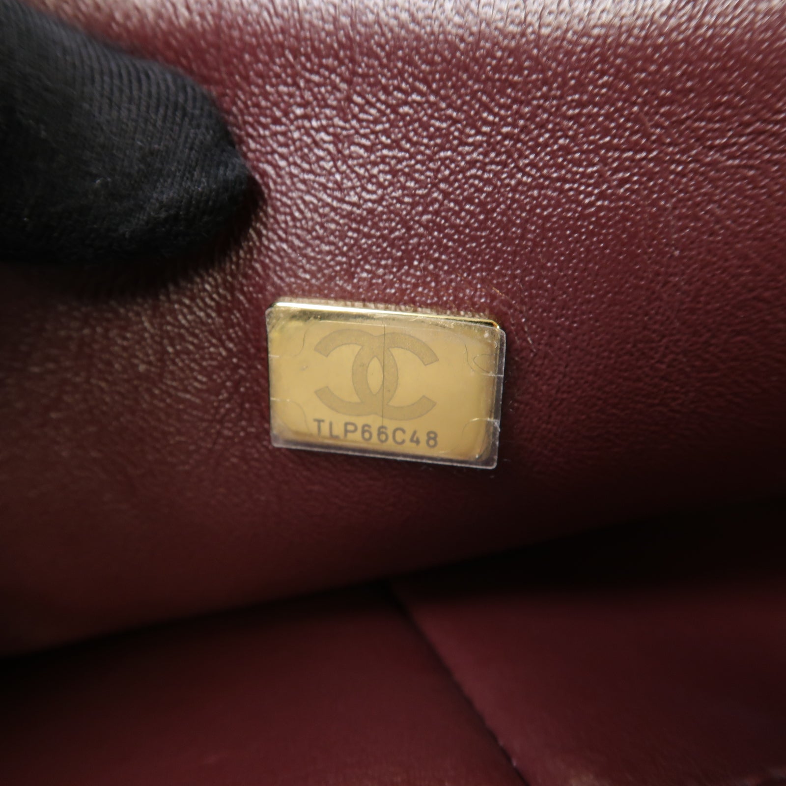 CHANEL 菱格羊皮皮革Classic 25金扣鏈帶肩背袋黒色