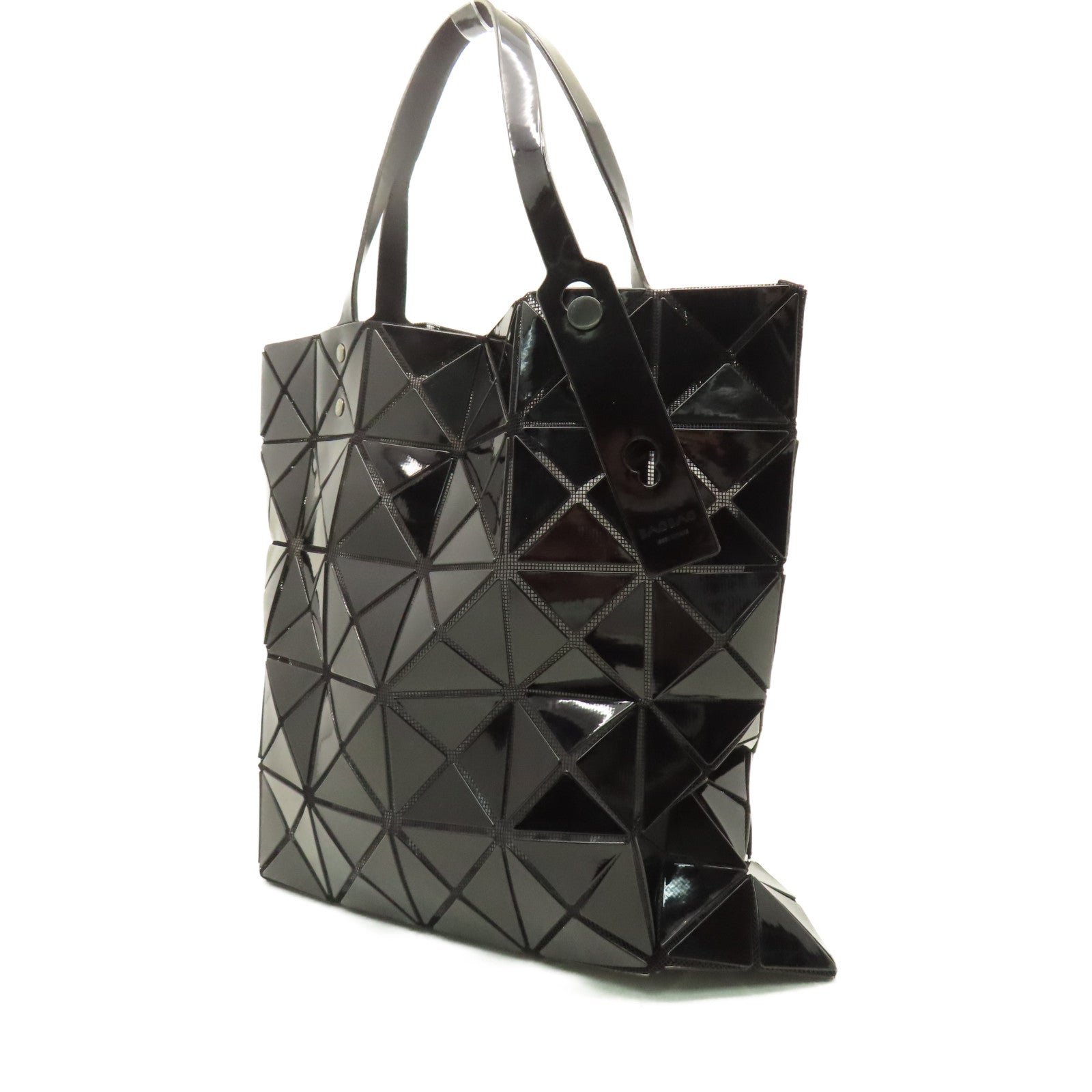 ISSEY MIYAKE PVC Issey Miyake黑扣手挽袋黑色