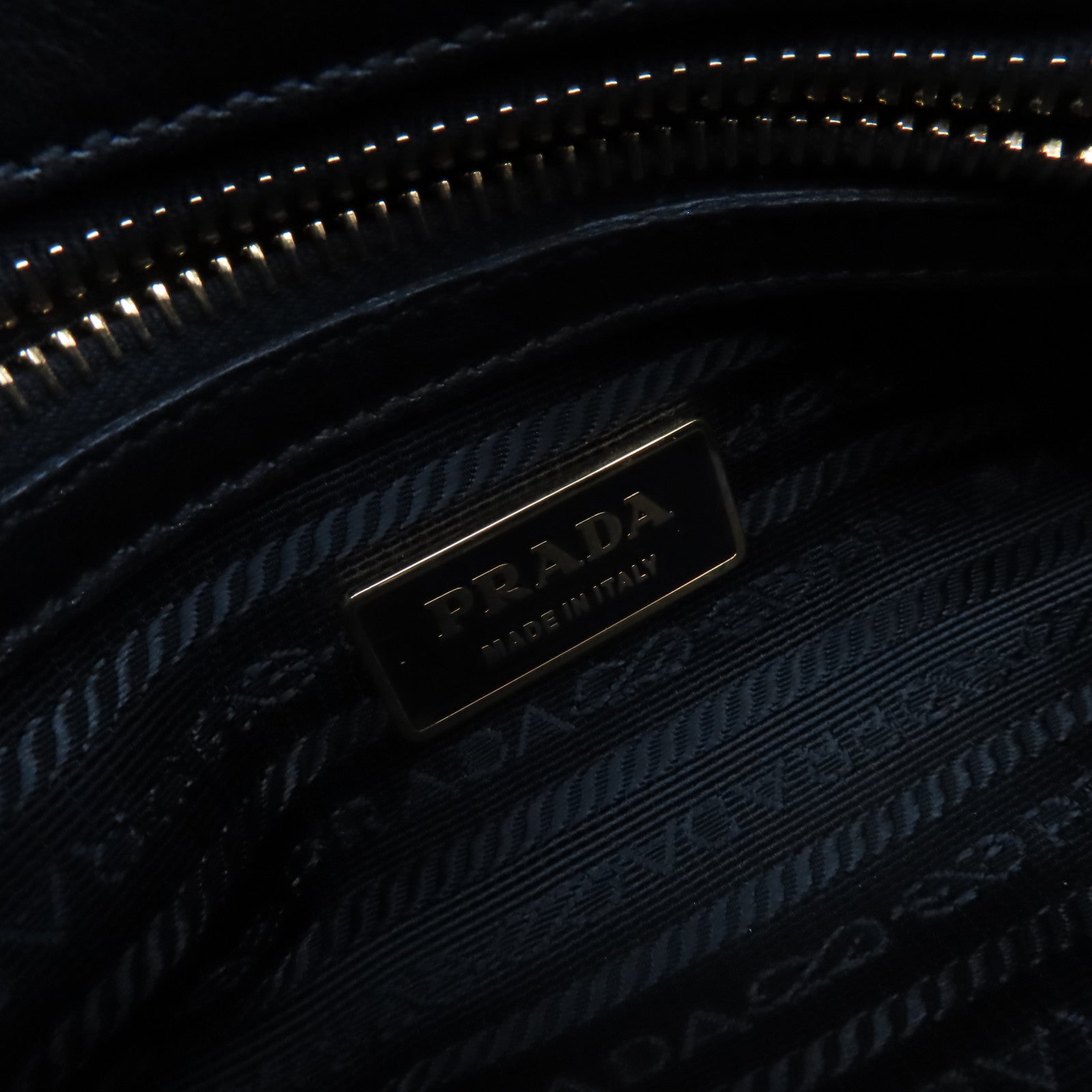 PRADA 羊皮皮革2Way Shoulder Bag手挽肩背兩用袋黑色
