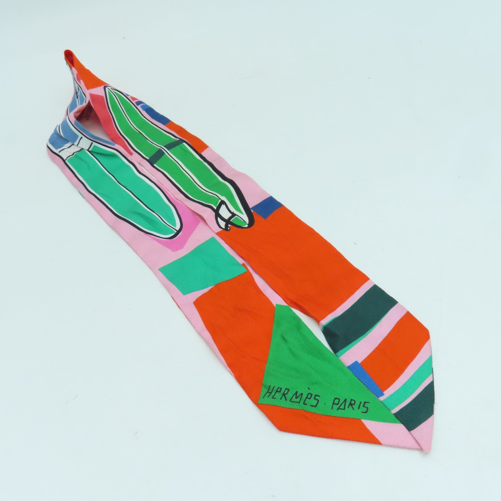 HERMES 【激減優惠】絲質Twilly絲巾彩色