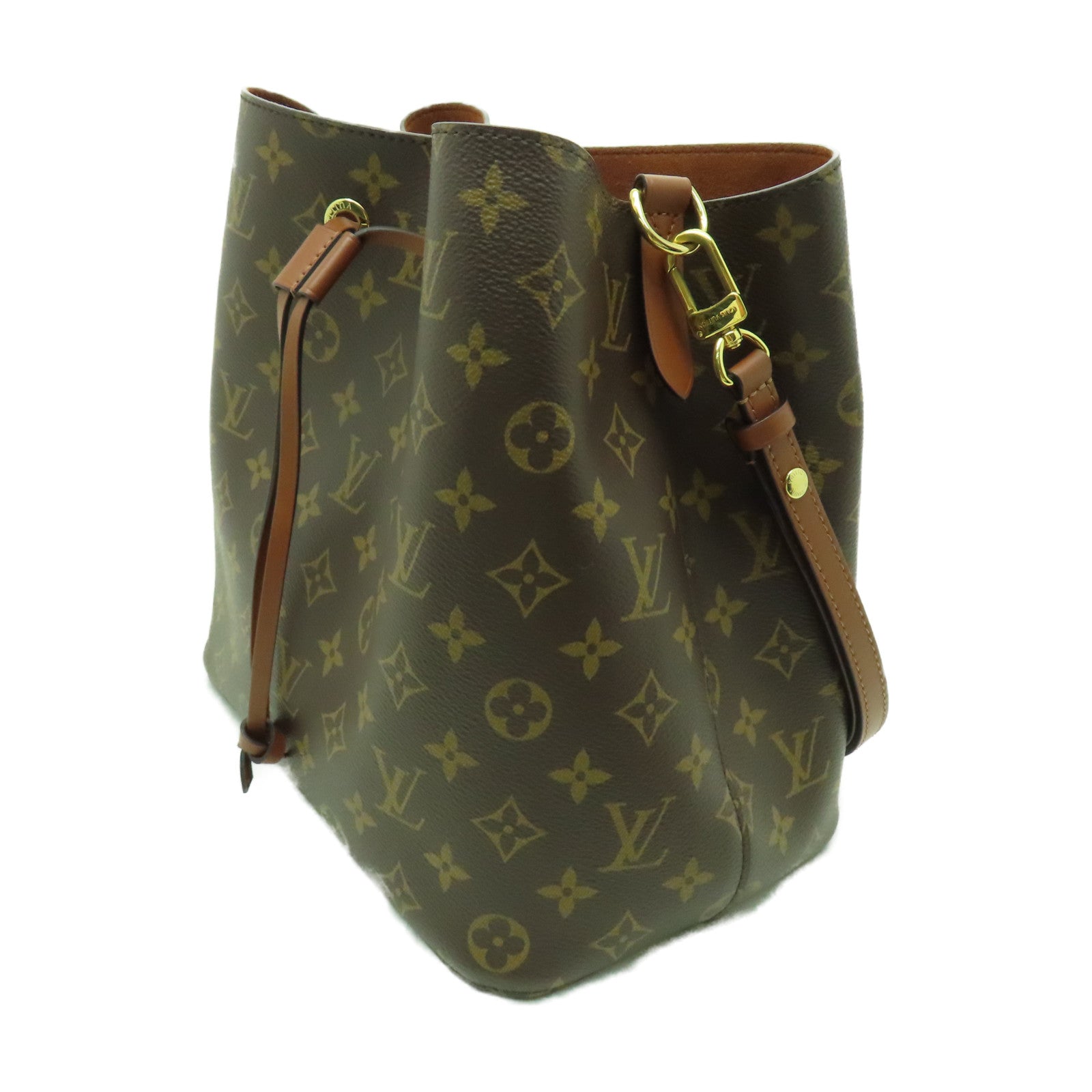 LOUIS VUITTON Monogram Neo Noe MM金扣肩背袋啡色