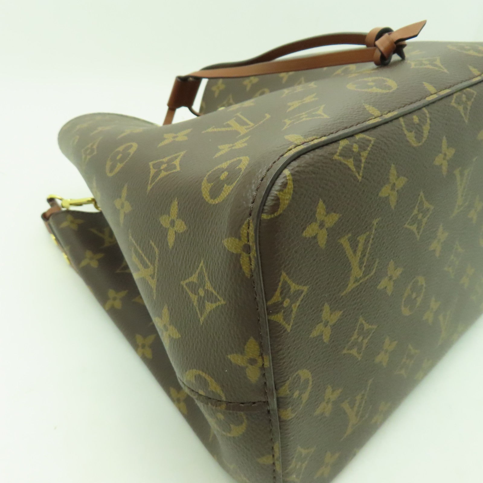 LOUIS VUITTON Monogram Neo Noe MM金扣肩背袋啡色