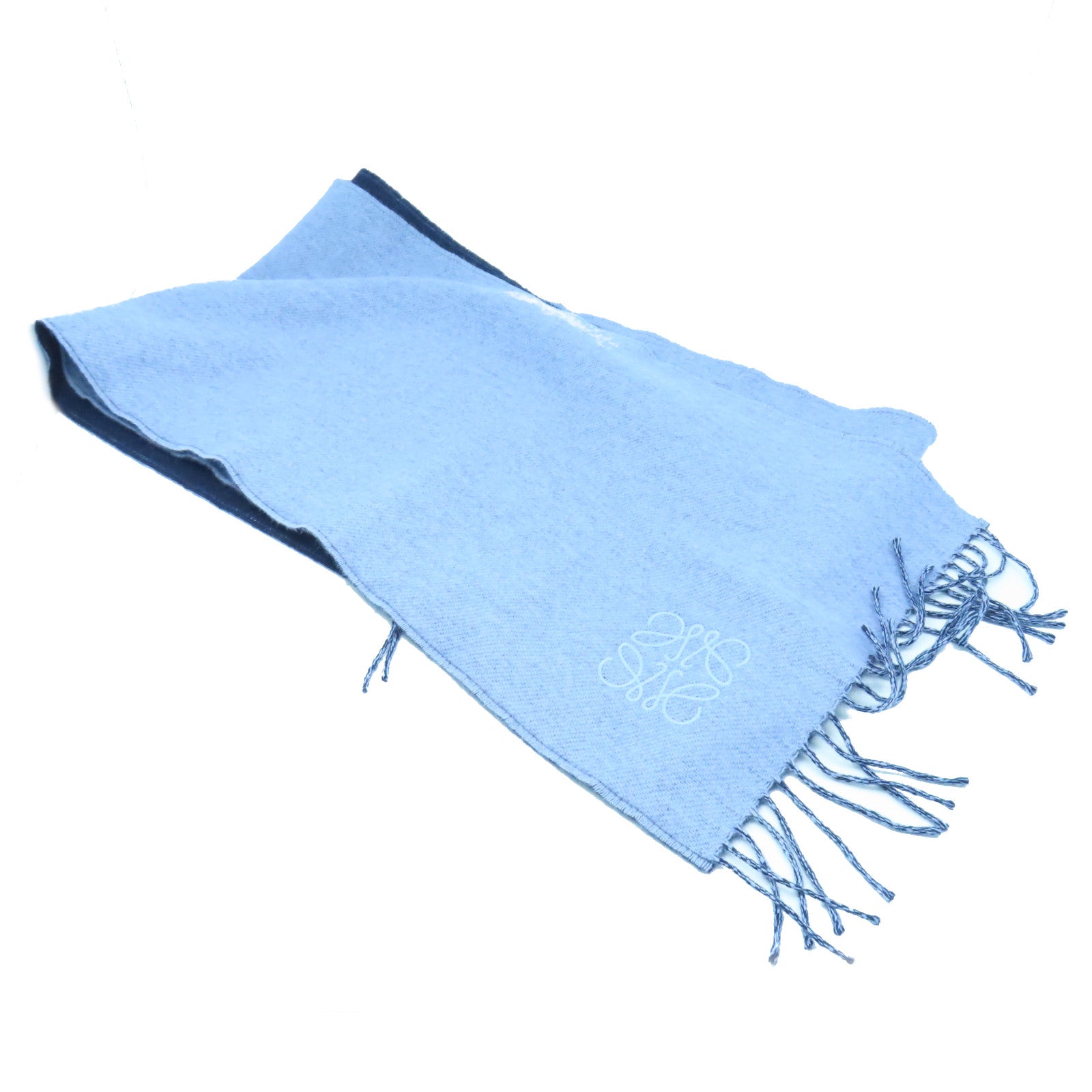 LOEWE 羊毛/羊绒Scarf围巾蓝色