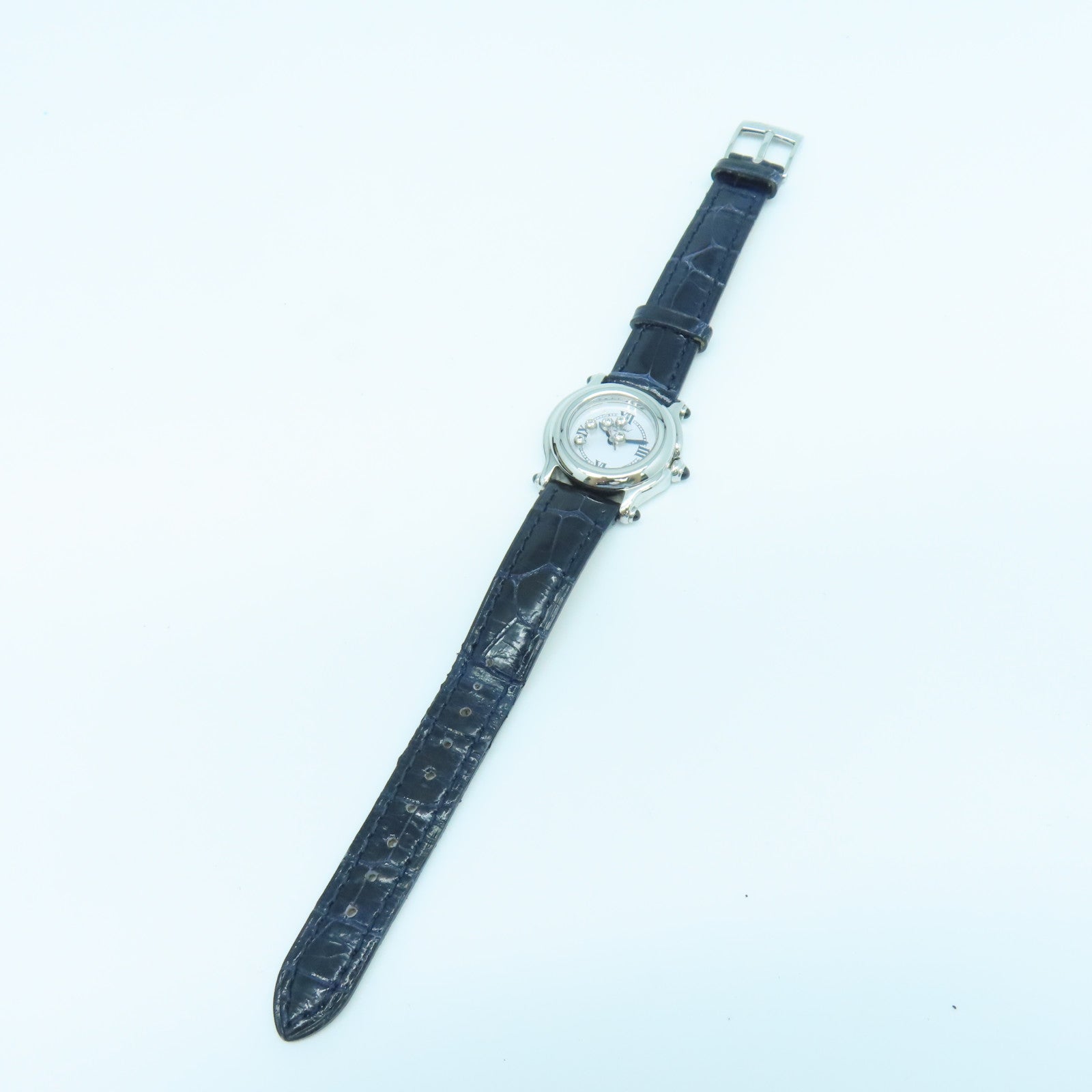 Chopard Happy Sport 5 Diamond不鏽鋼手錶石英機芯白色