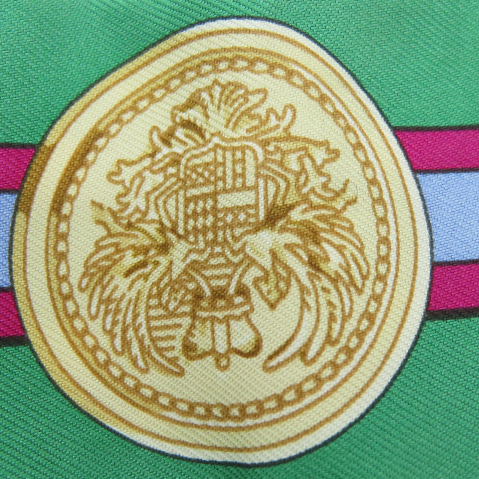 HERMES 丝质Twilly丝巾蓝色/绿色
