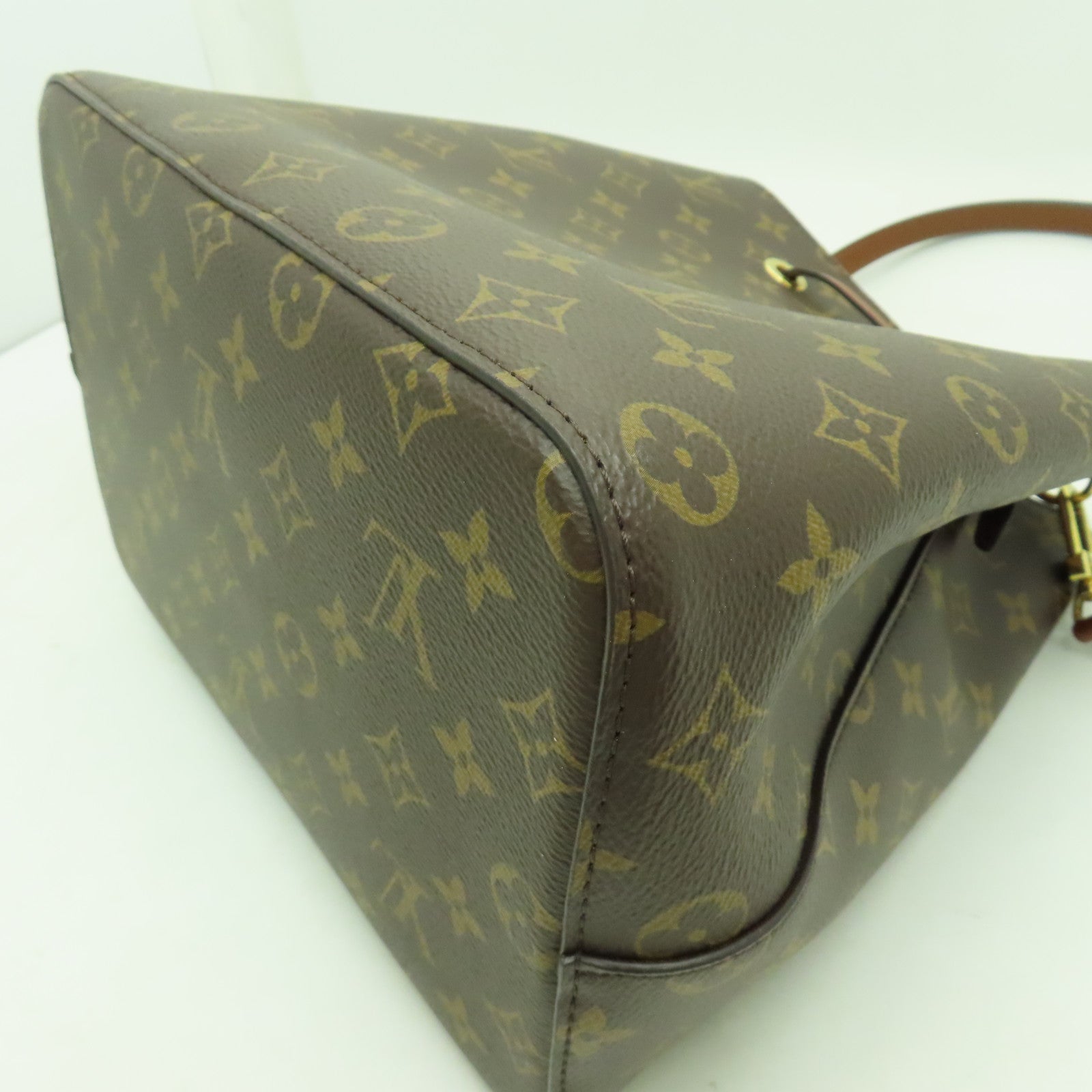 LOUIS VUITTON Monogram Neo Noe MM金扣肩背袋啡色