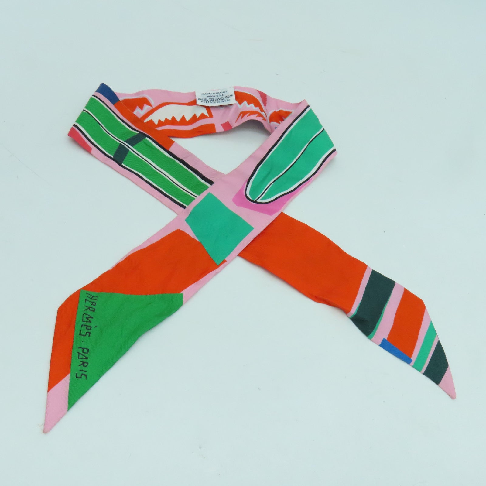 HERMES 【激減優惠】絲質Twilly絲巾彩色