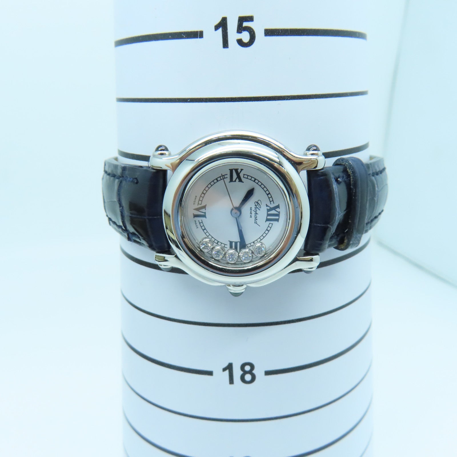 Chopard Happy Sport 5 Diamond不鏽鋼手錶石英機芯白色