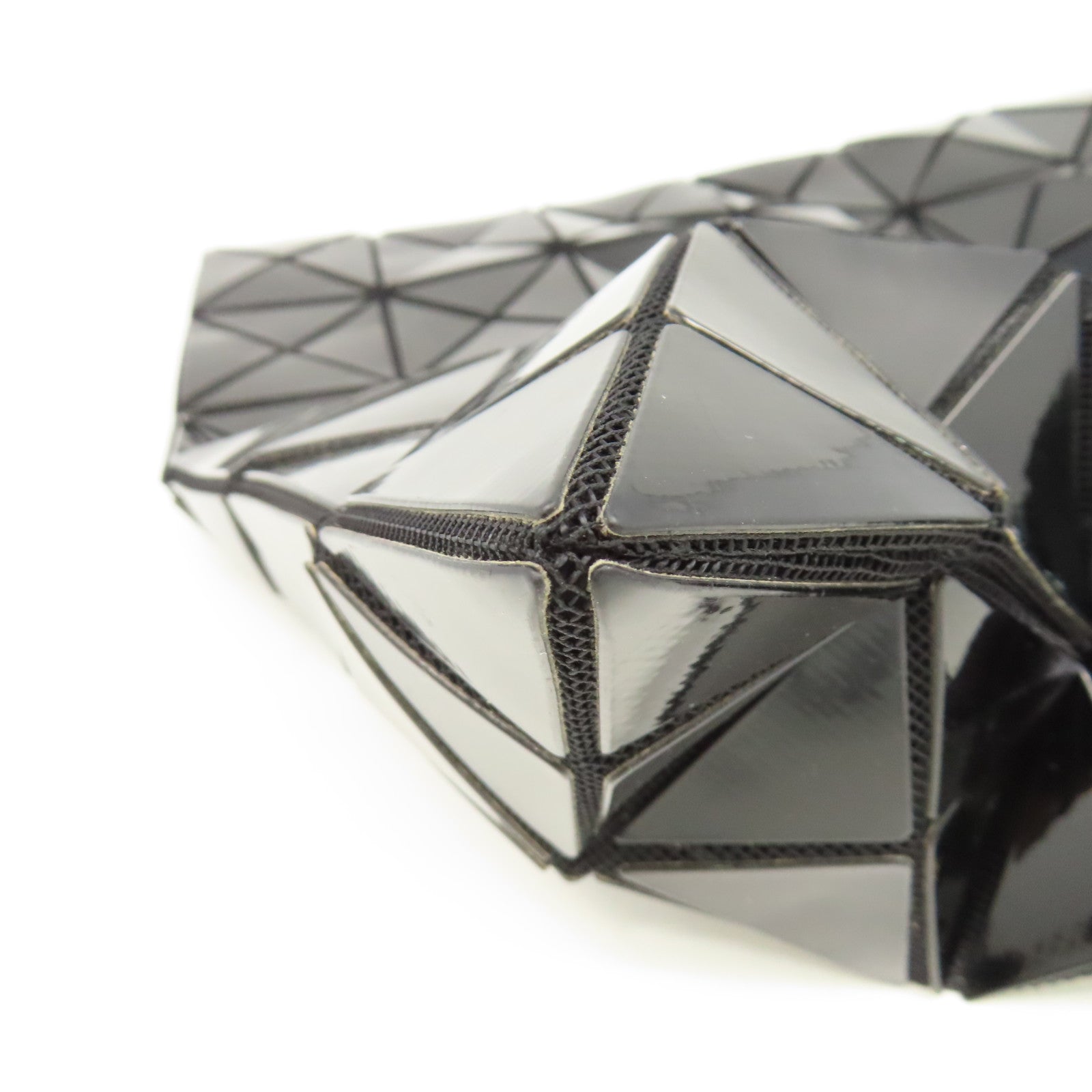 ISSEY MIYAKE PVC Issey Miyake黑扣手挽袋黑色