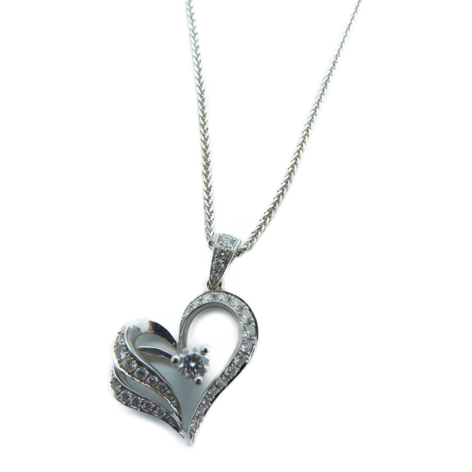 JEWELRY 18K白金Diamond Necklaces钻石项链