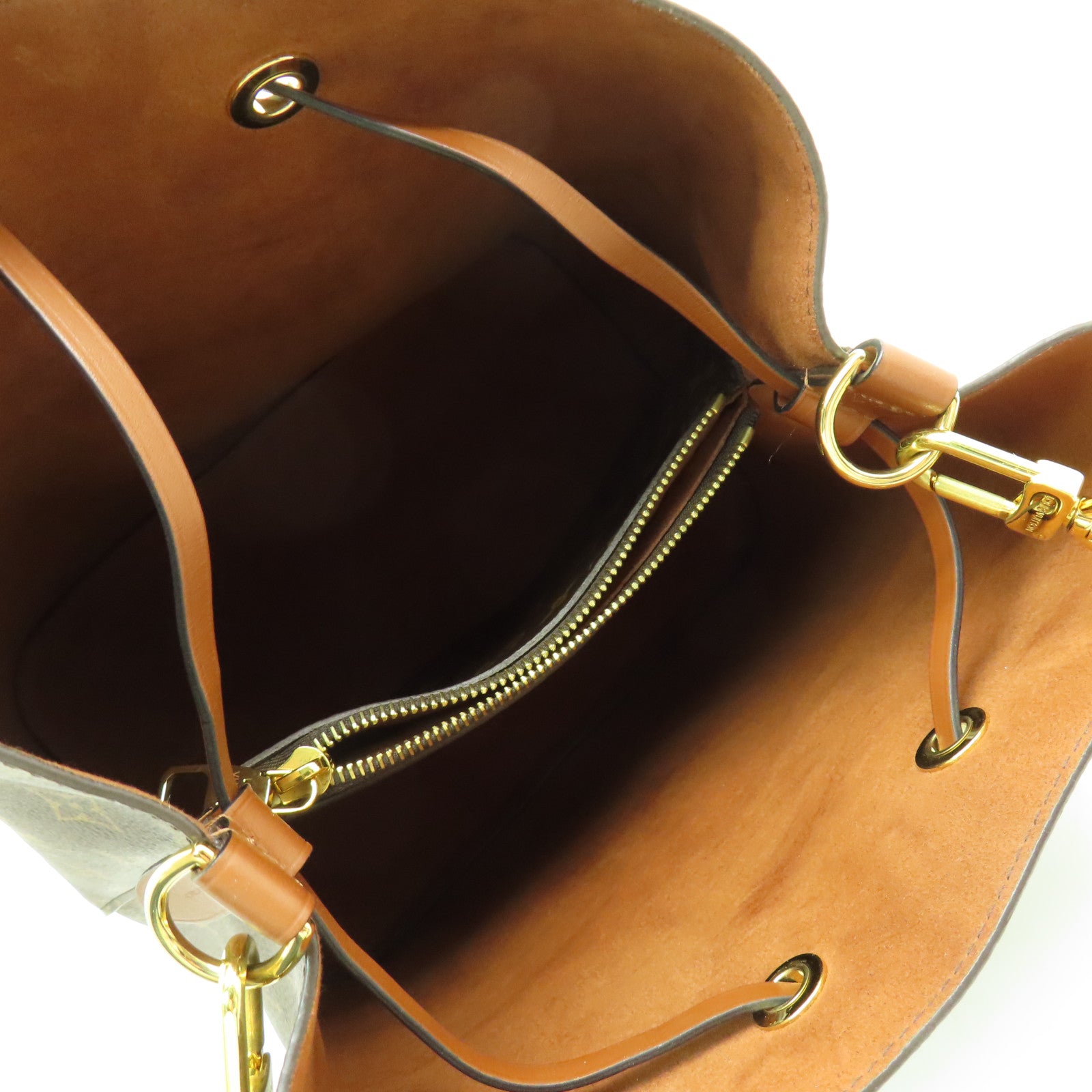 LOUIS VUITTON Monogram Neo Noe MM金扣肩背袋啡色