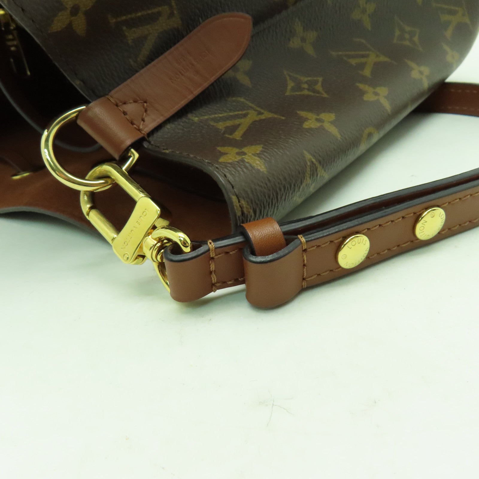 LOUIS VUITTON Monogram Neo Noe MM金扣肩背袋啡色