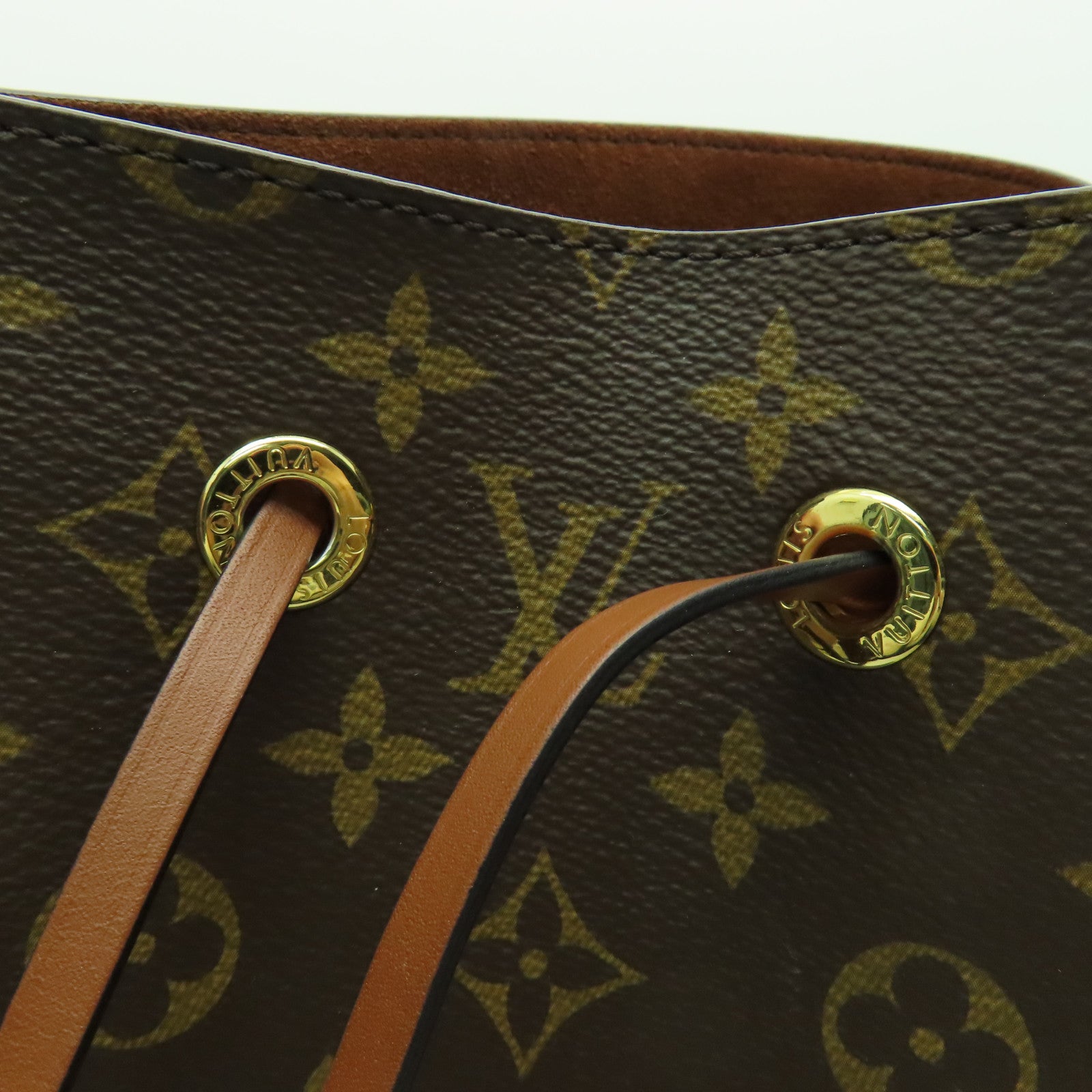 LOUIS VUITTON Monogram Neo Noe MM金扣肩背袋啡色