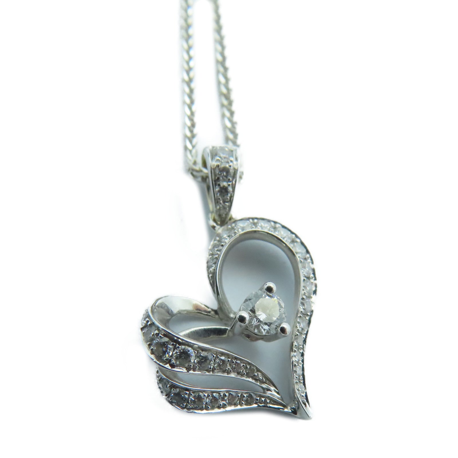 JEWELRY 18K白金Diamond Necklaces钻石项链