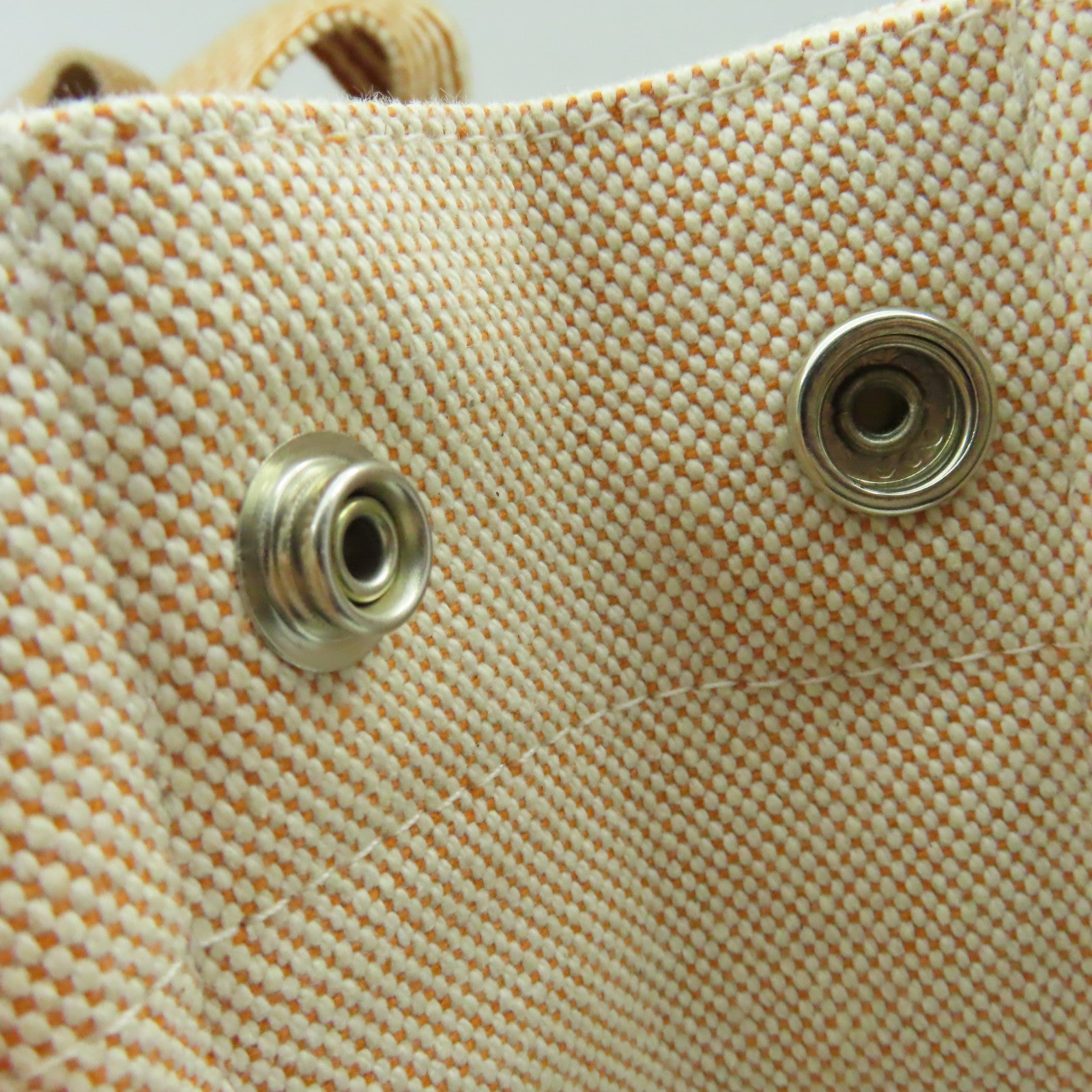 HERMES 帆布Tote Bag手挽袋Orange橙紅色/Beige杏色