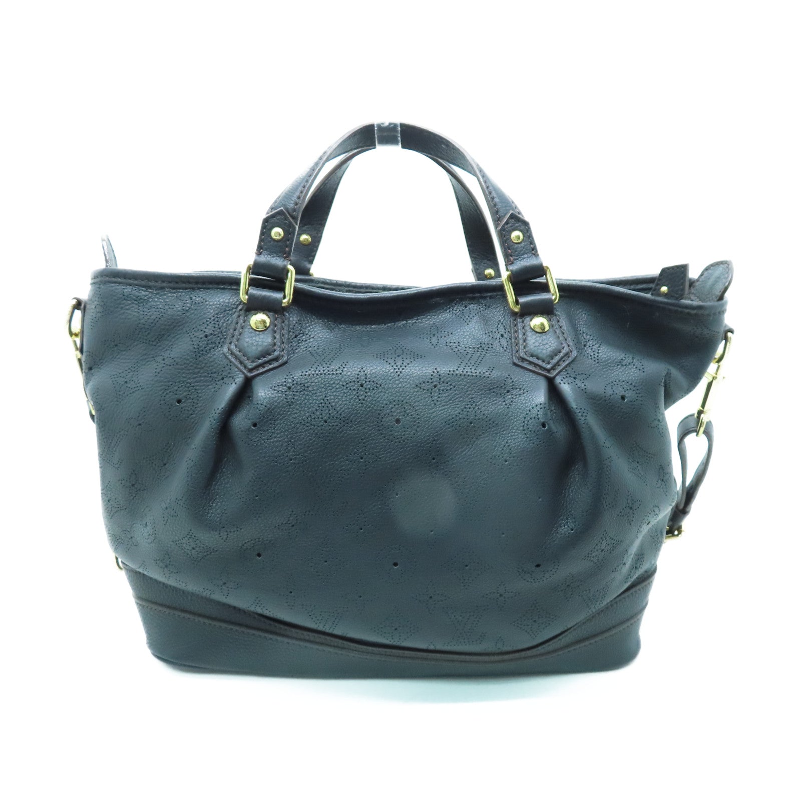 LOUIS VUITTON 牛皮皮革Stella GM金扣手挽肩背兩用袋黑色