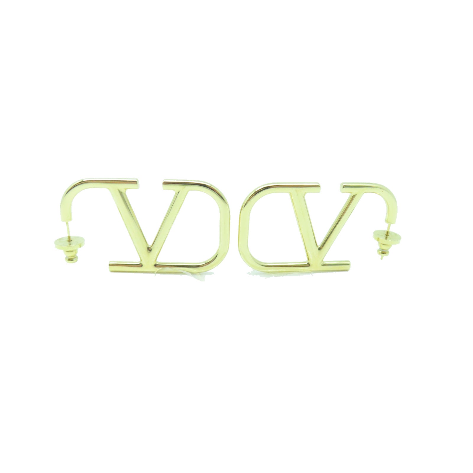Valentino Metal Vlogo Signature Earrings Gold Gold