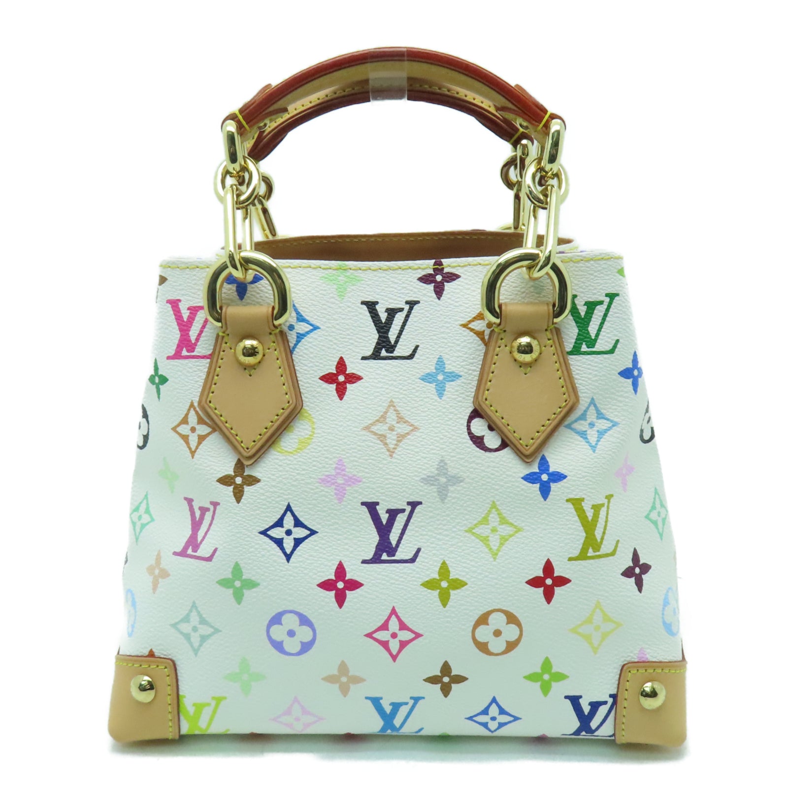 LOUIS VUITTON Monogram Multicolore Audra金扣手挽袋彩色