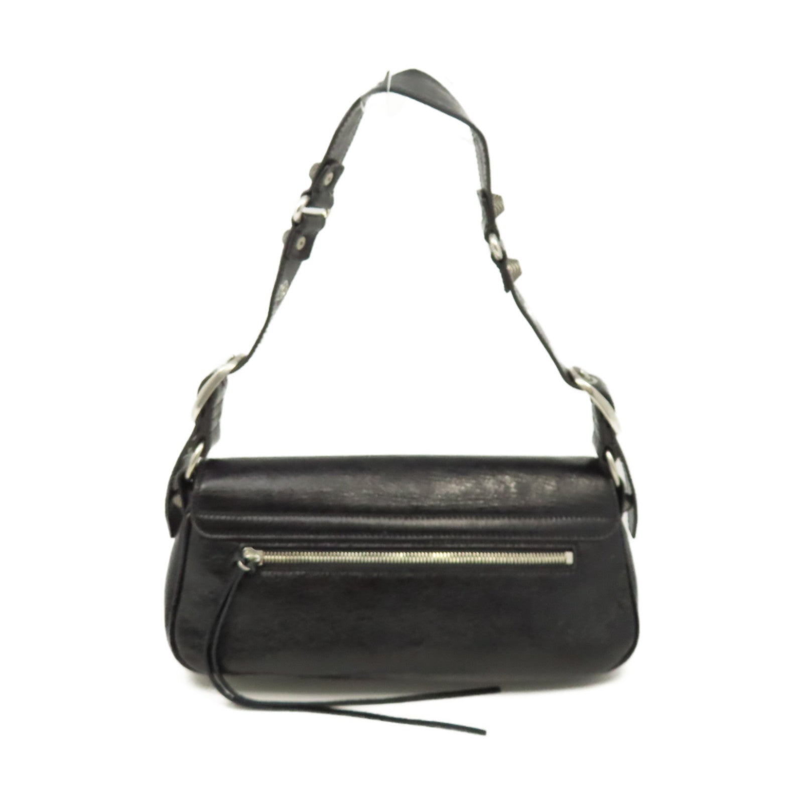 BALENCIAGA 牛皮皮革Le Cagole Small Sling Bag銀扣肩背袋黑色