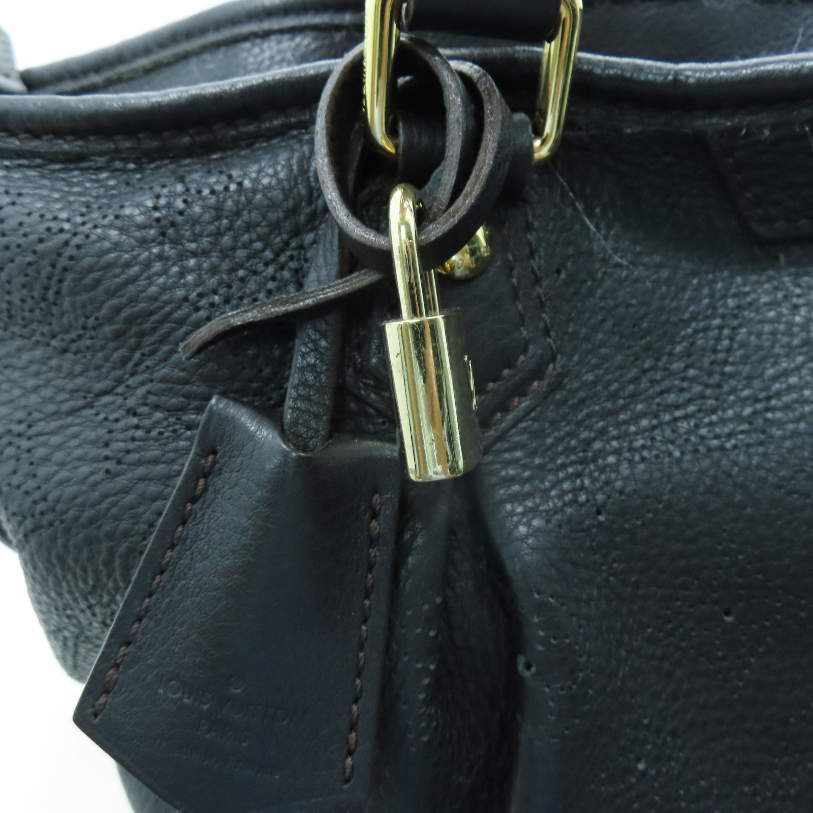 LOUIS VUITTON 牛皮皮革Stella GM金扣手挽肩背兩用袋黑色