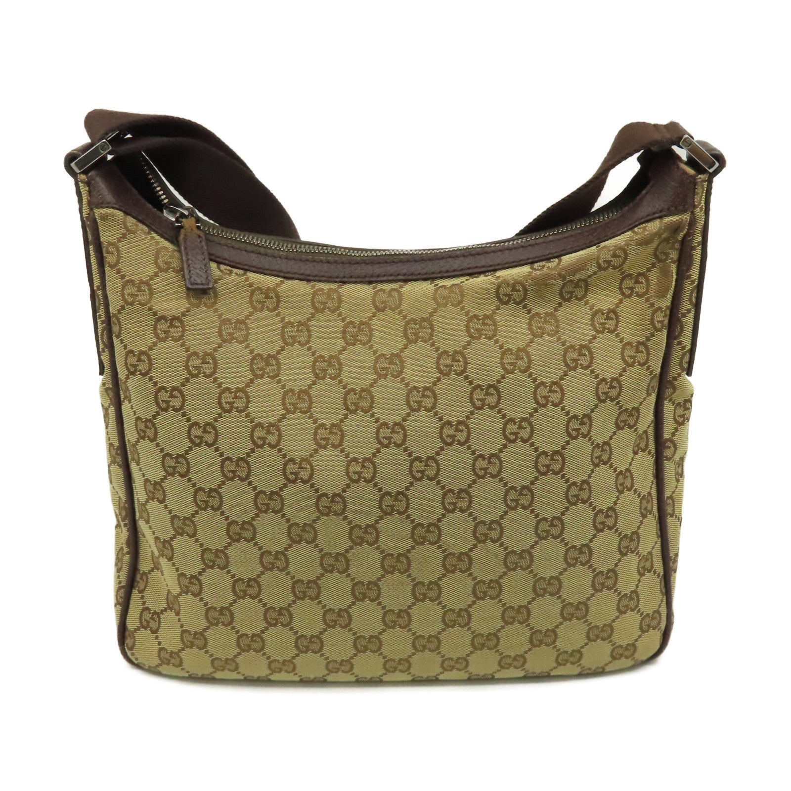 GUCCI 【激減優惠】GG帆布Shoulder Bag肩背袋啡色