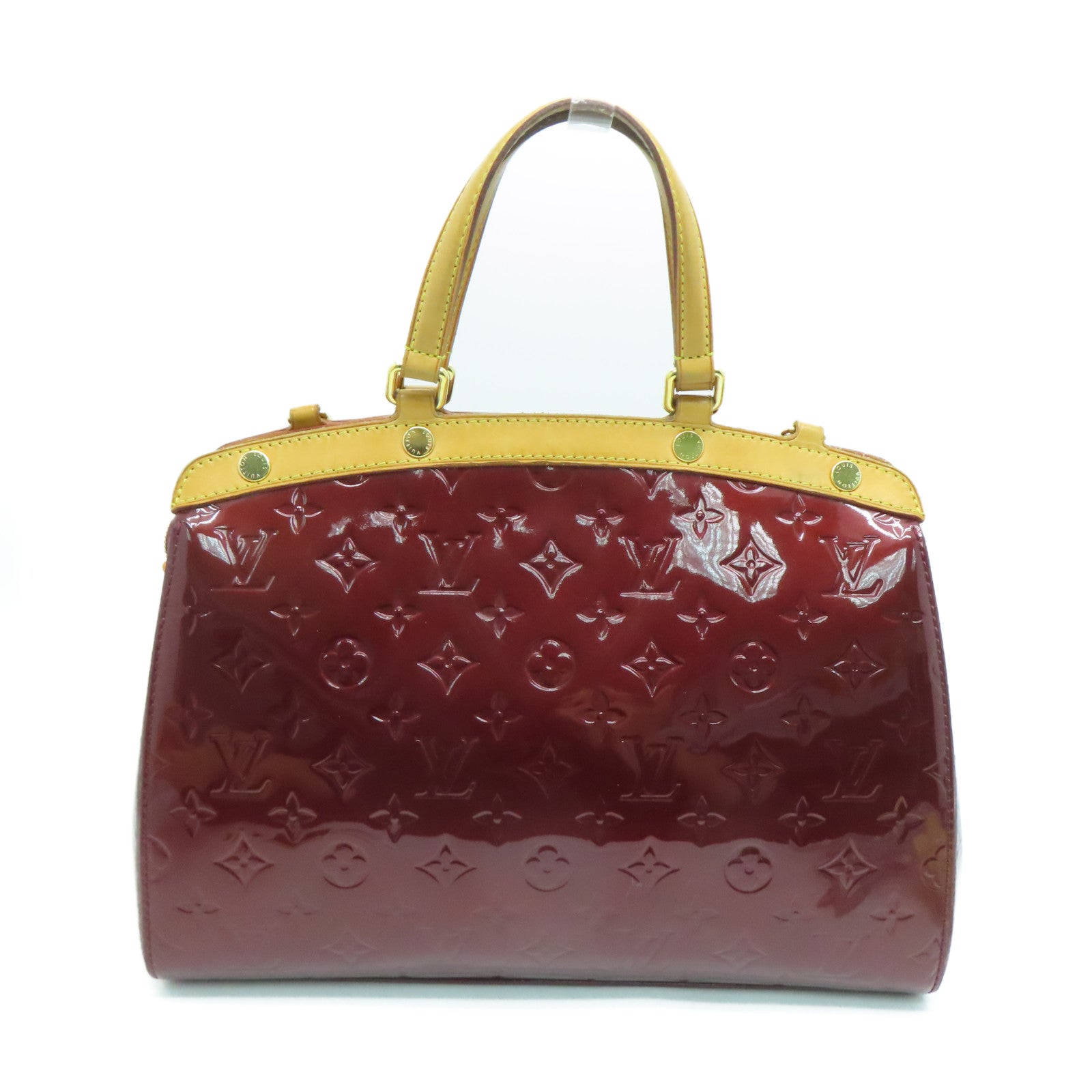 LOUIS VUITTON Monogram Vernis Blair MM金扣手挽肩背两用袋紫色