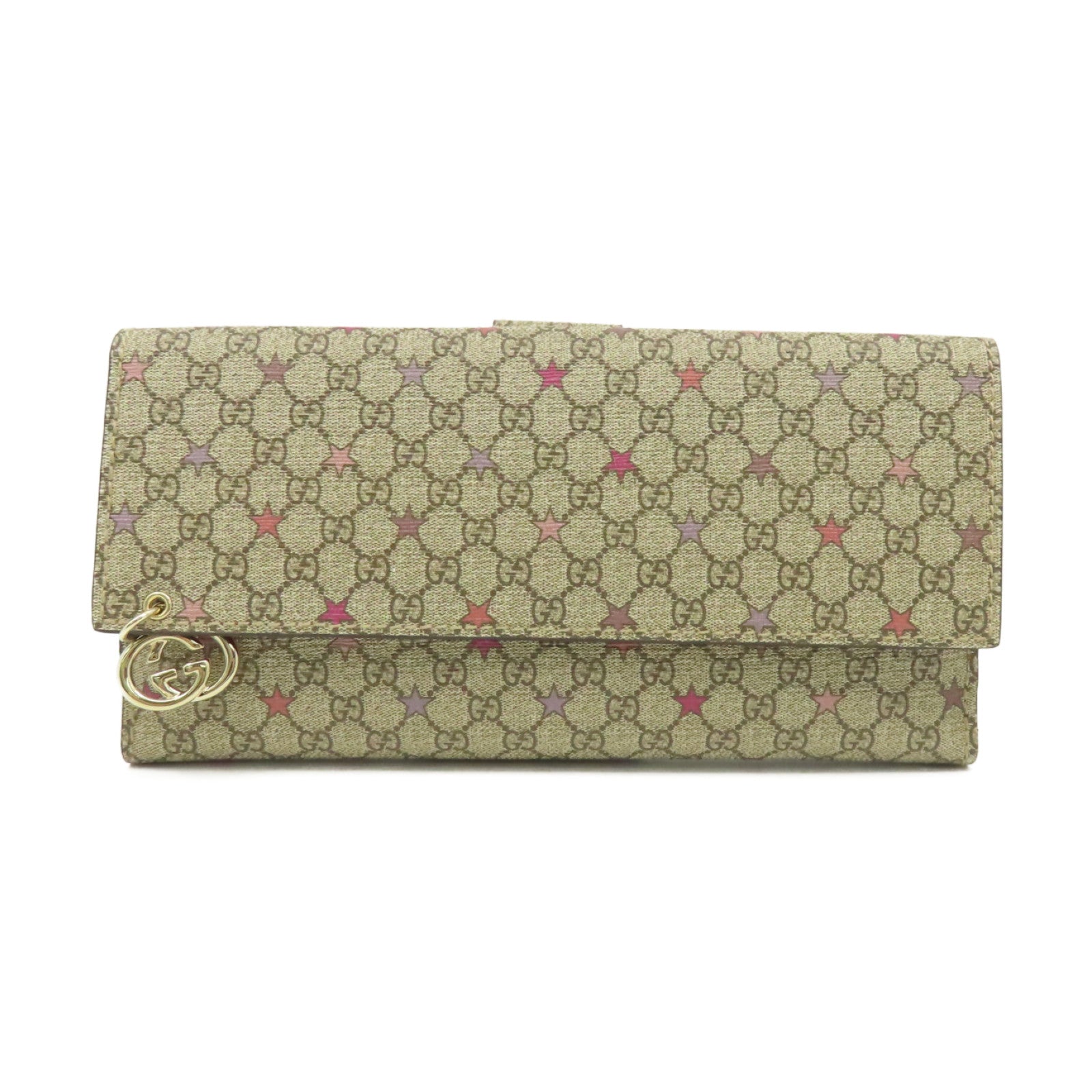 GUCCI 塗層帆布Long Wallet長錢包啡色