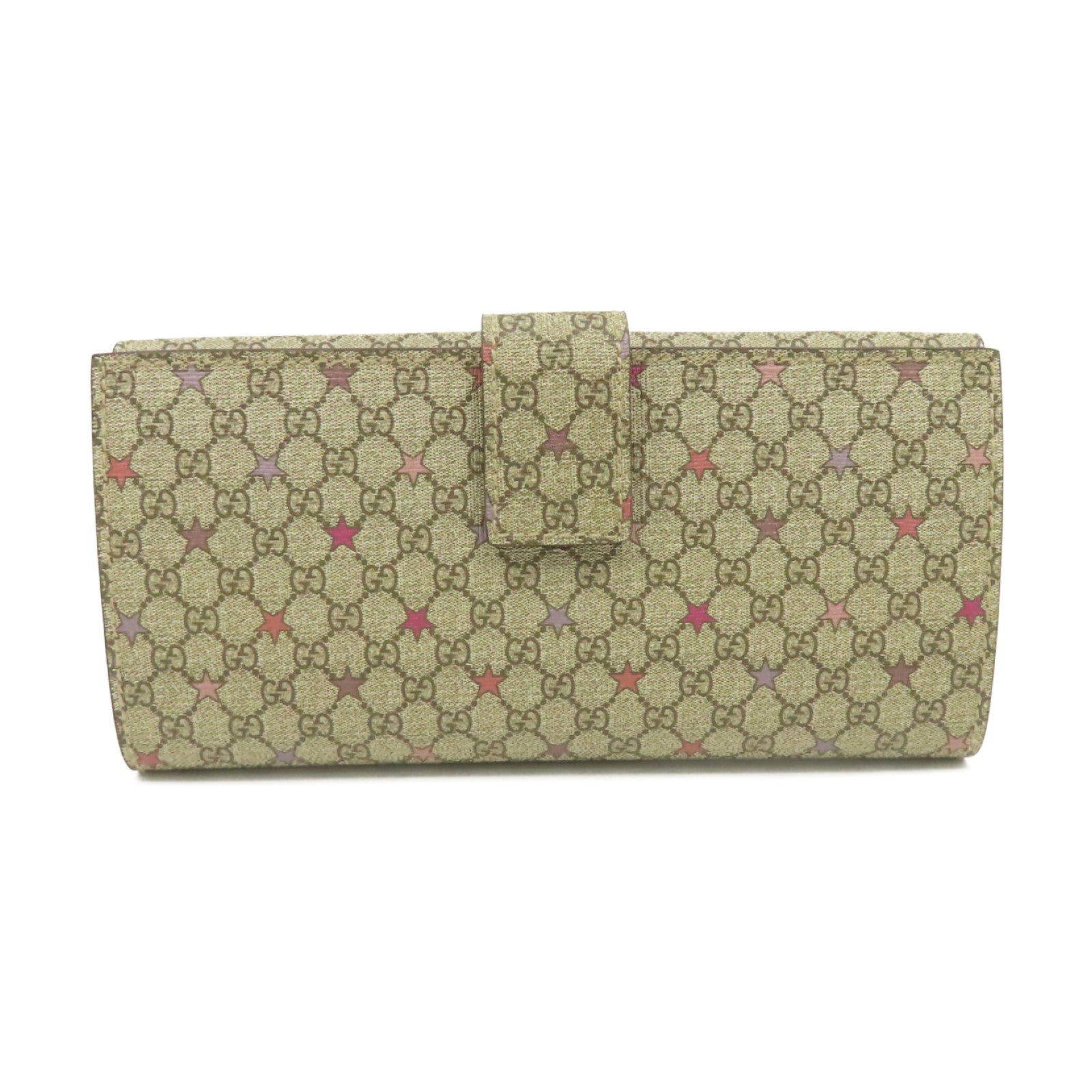GUCCI 塗層帆布Long Wallet長錢包啡色
