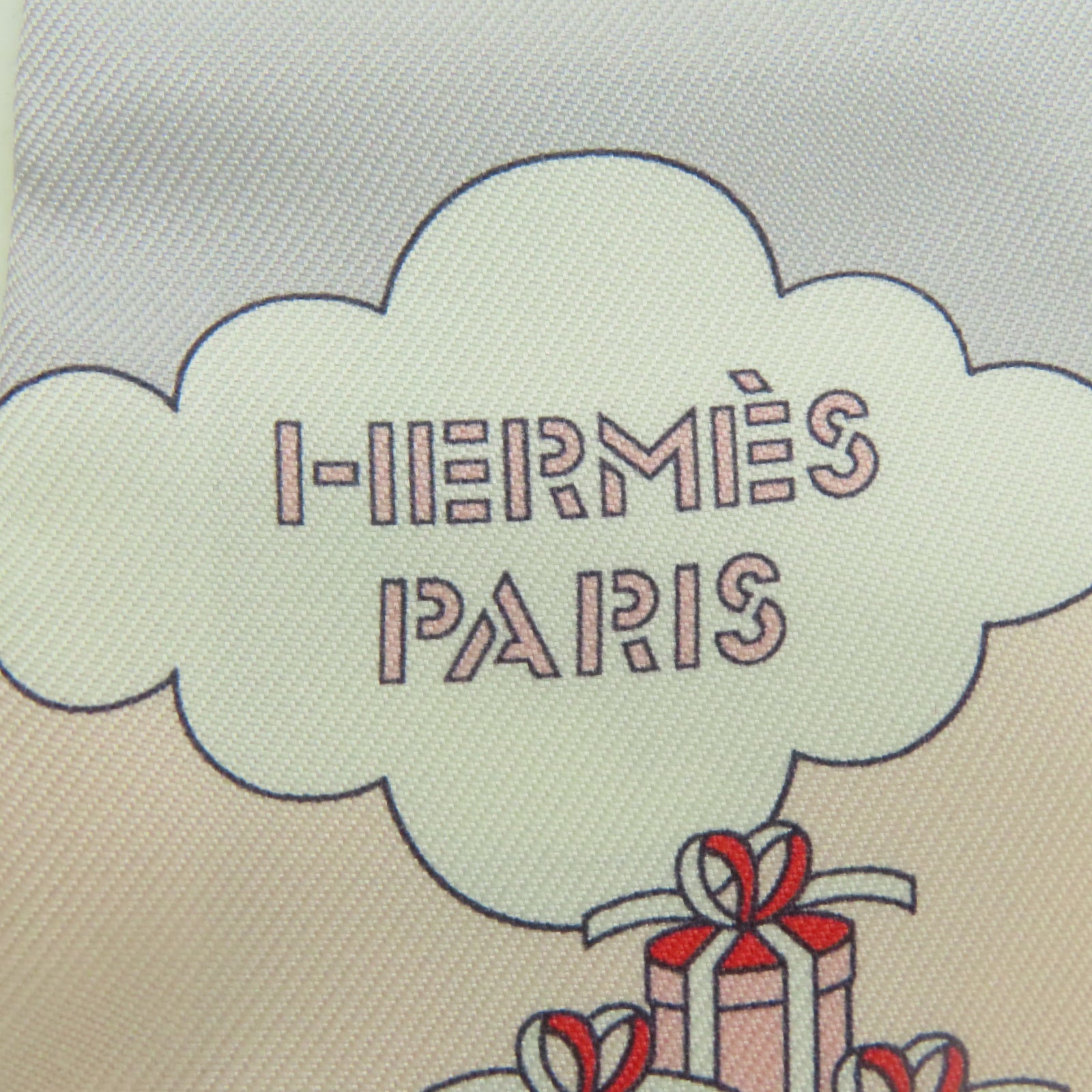 HERMES 丝质Twilly丝巾粉红色