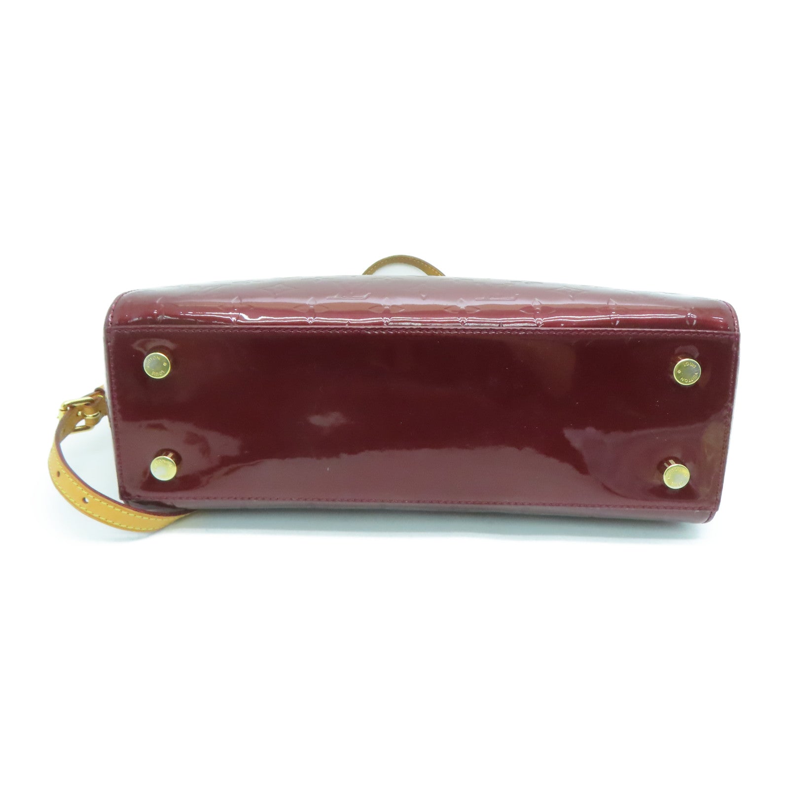LOUIS VUITTON Monogram Vernis Blair MM金扣手挽肩背两用袋紫色