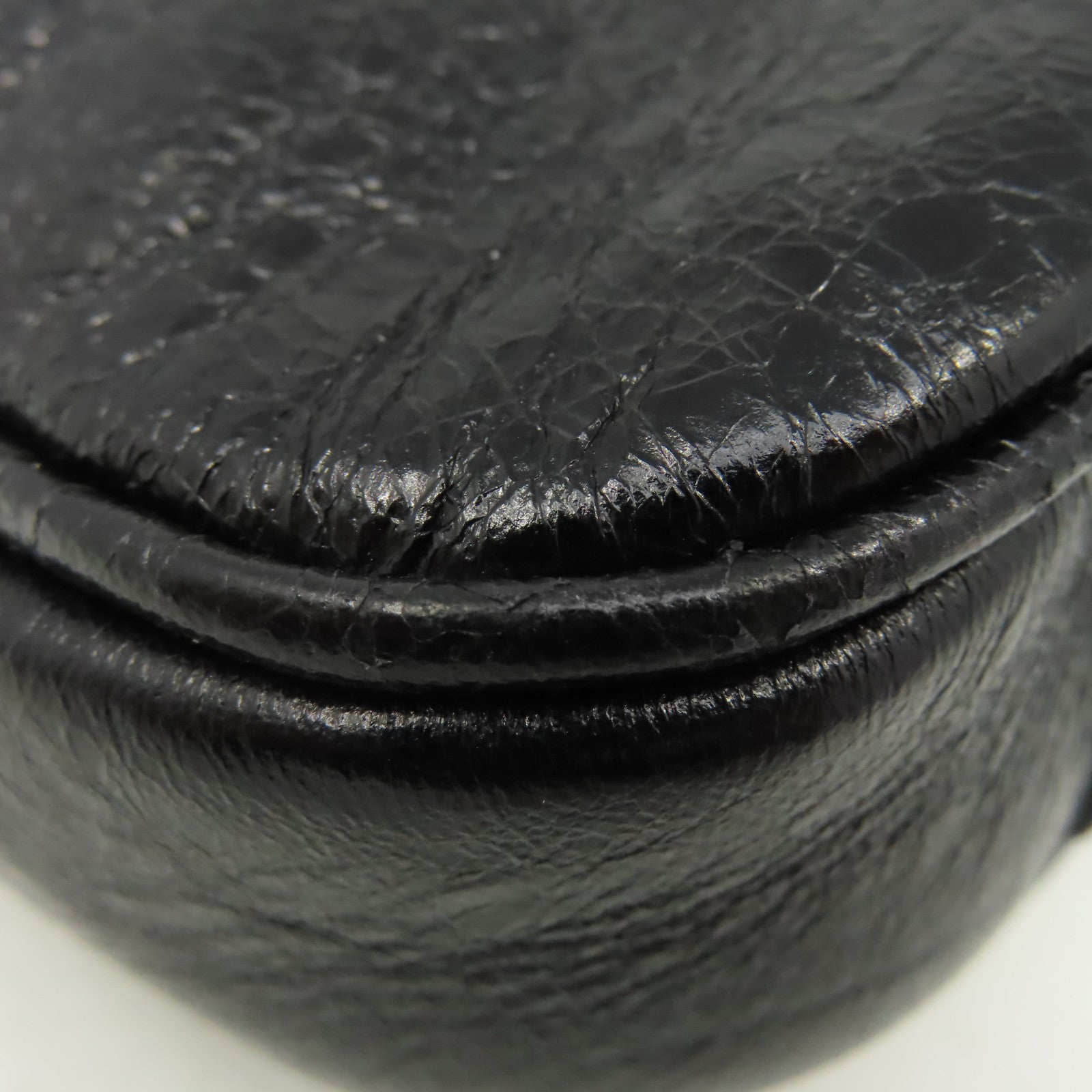BALENCIAGA 牛皮皮革Le Cagole Small Sling Bag銀扣肩背袋黑色