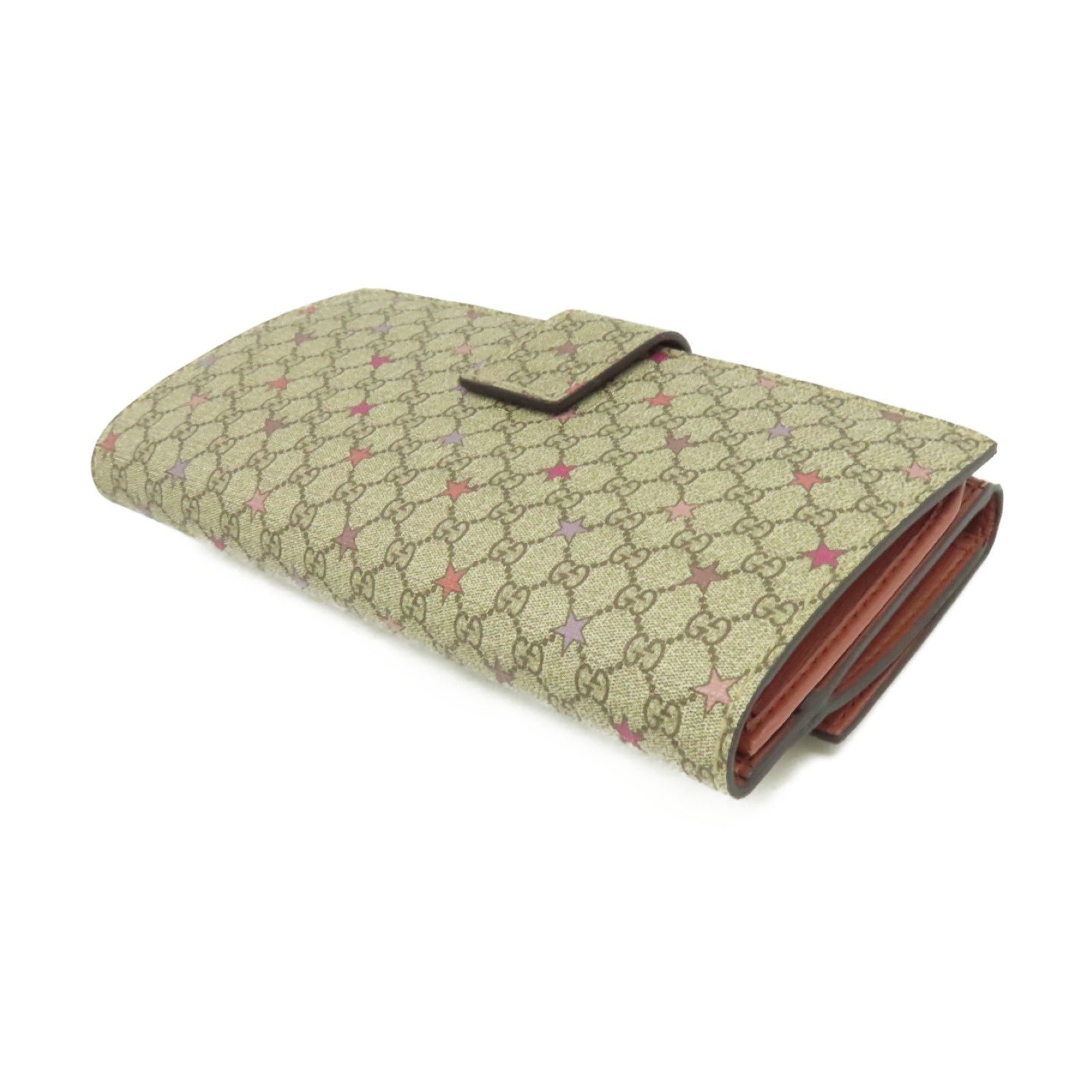 GUCCI 塗層帆布Long Wallet長錢包啡色