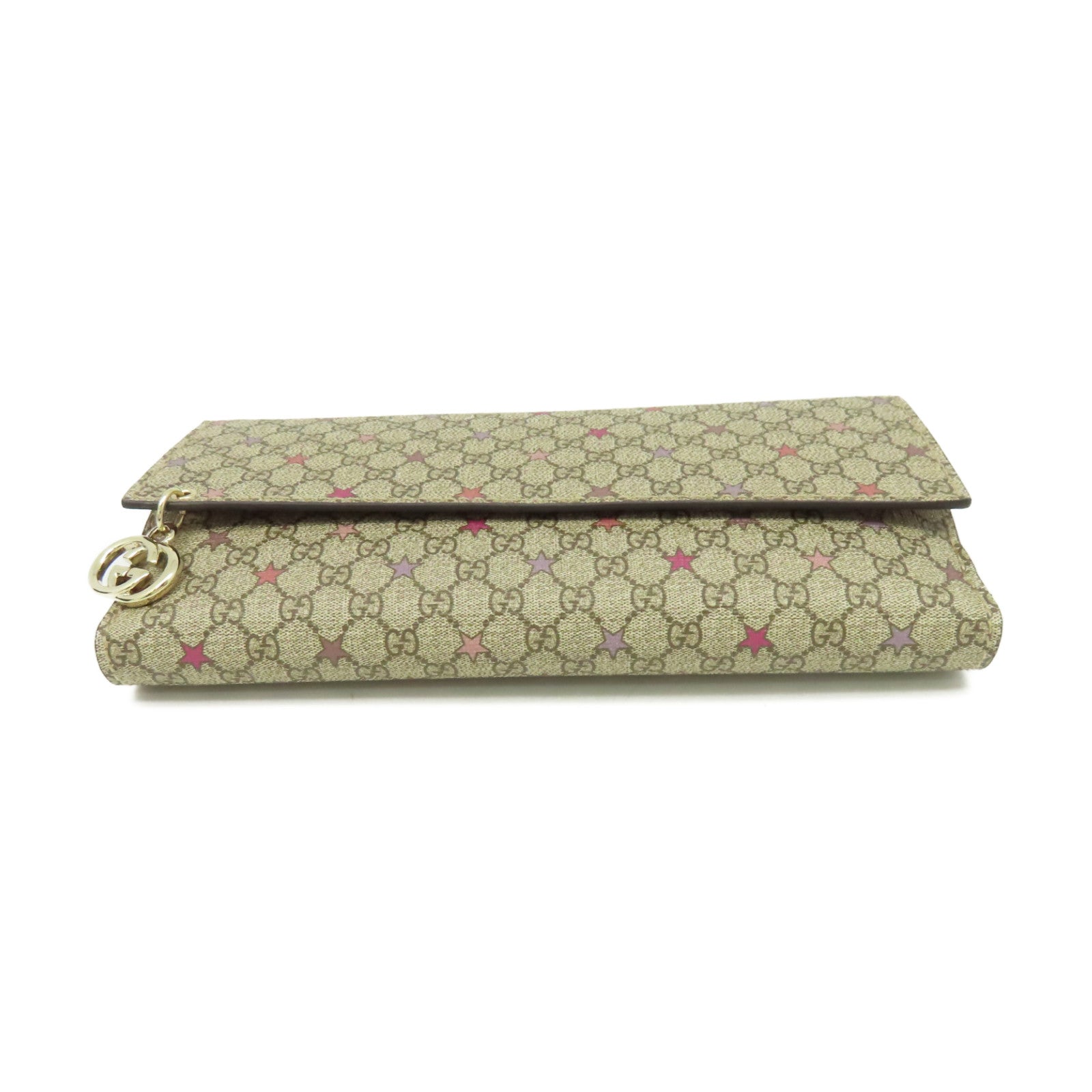 GUCCI 塗層帆布Long Wallet長錢包啡色
