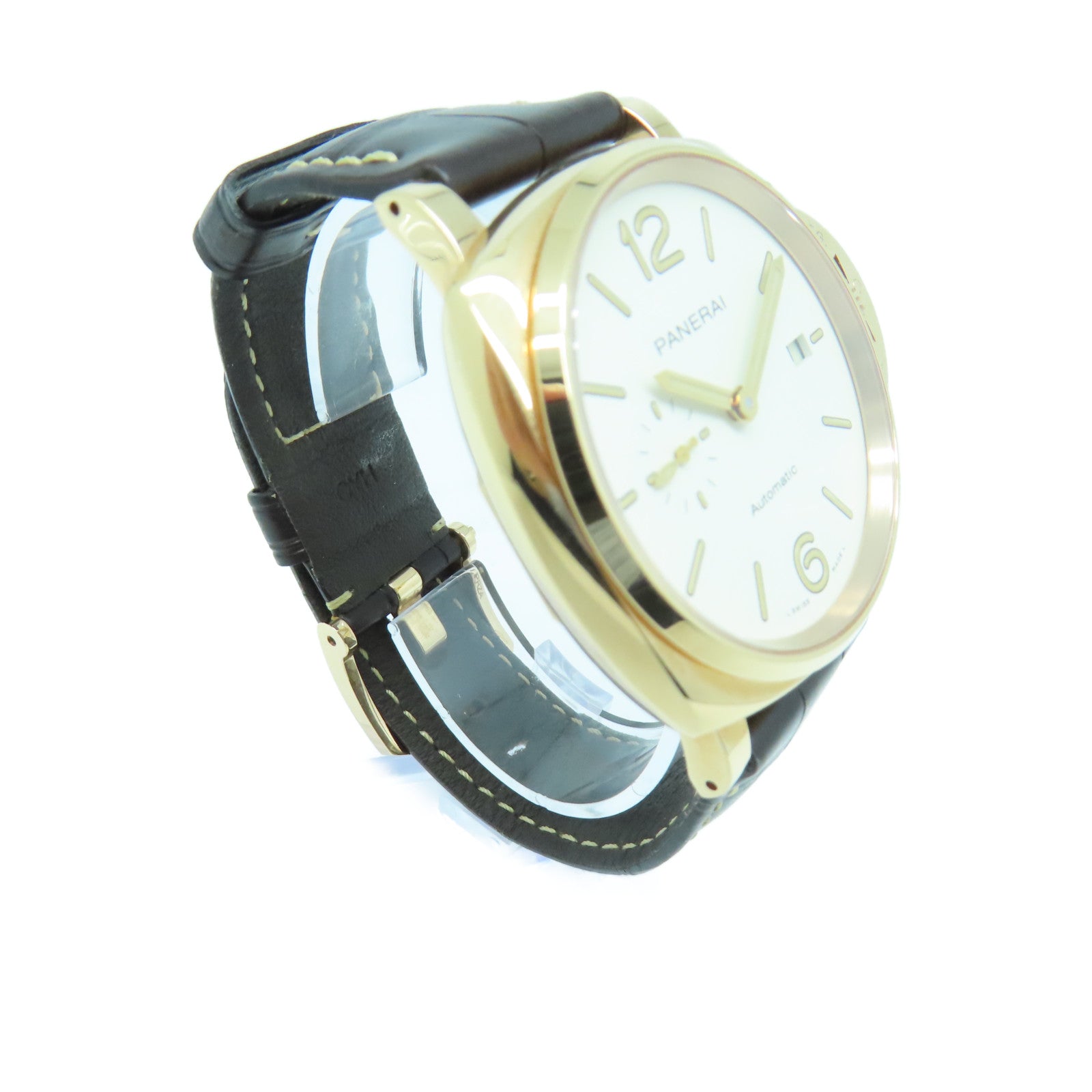 PANERAI Luminor Due 18K玫瑰金手錶自動機芯白色