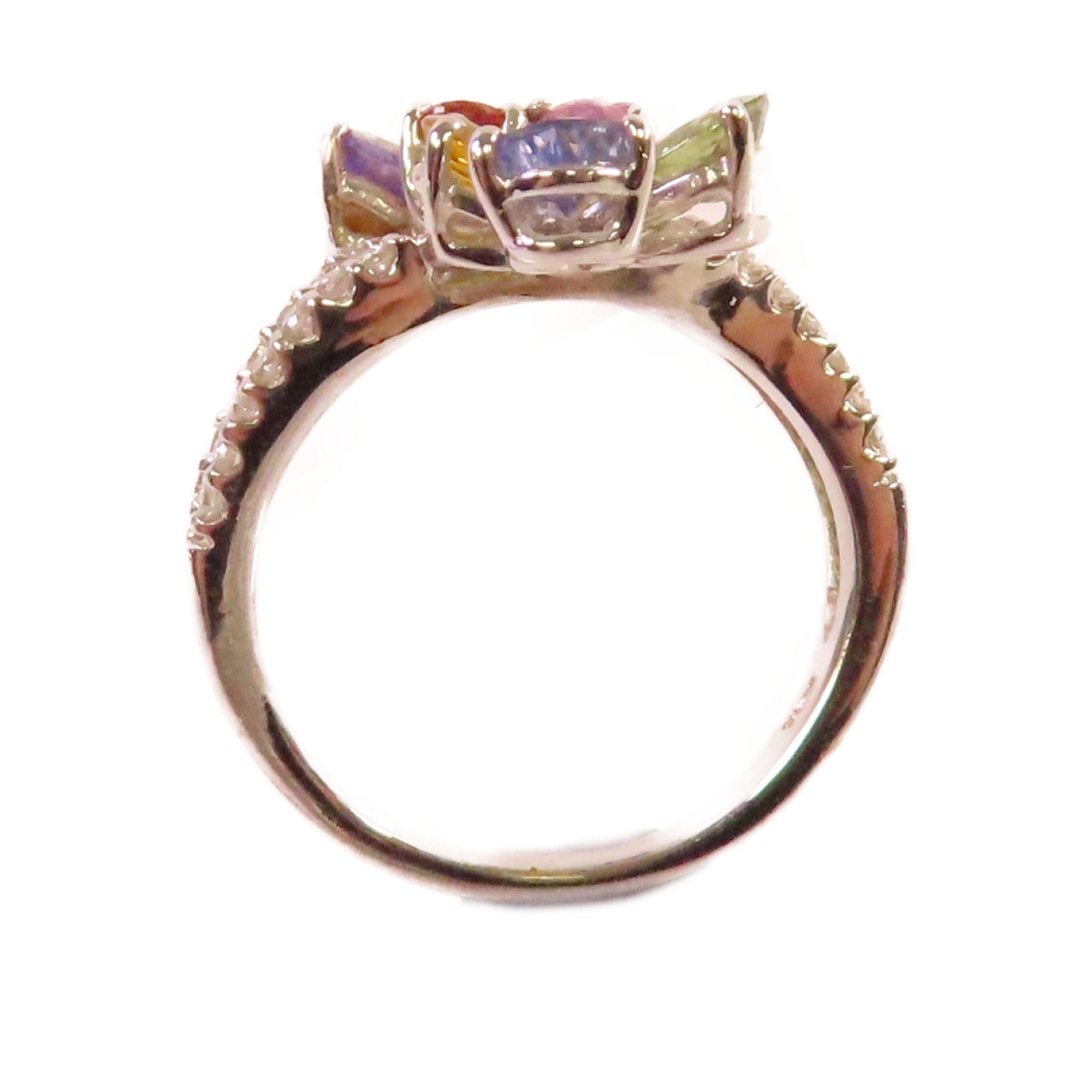 JEWELRY 18K白金/彩色寶石Color Stone Ring戒指US#5.5