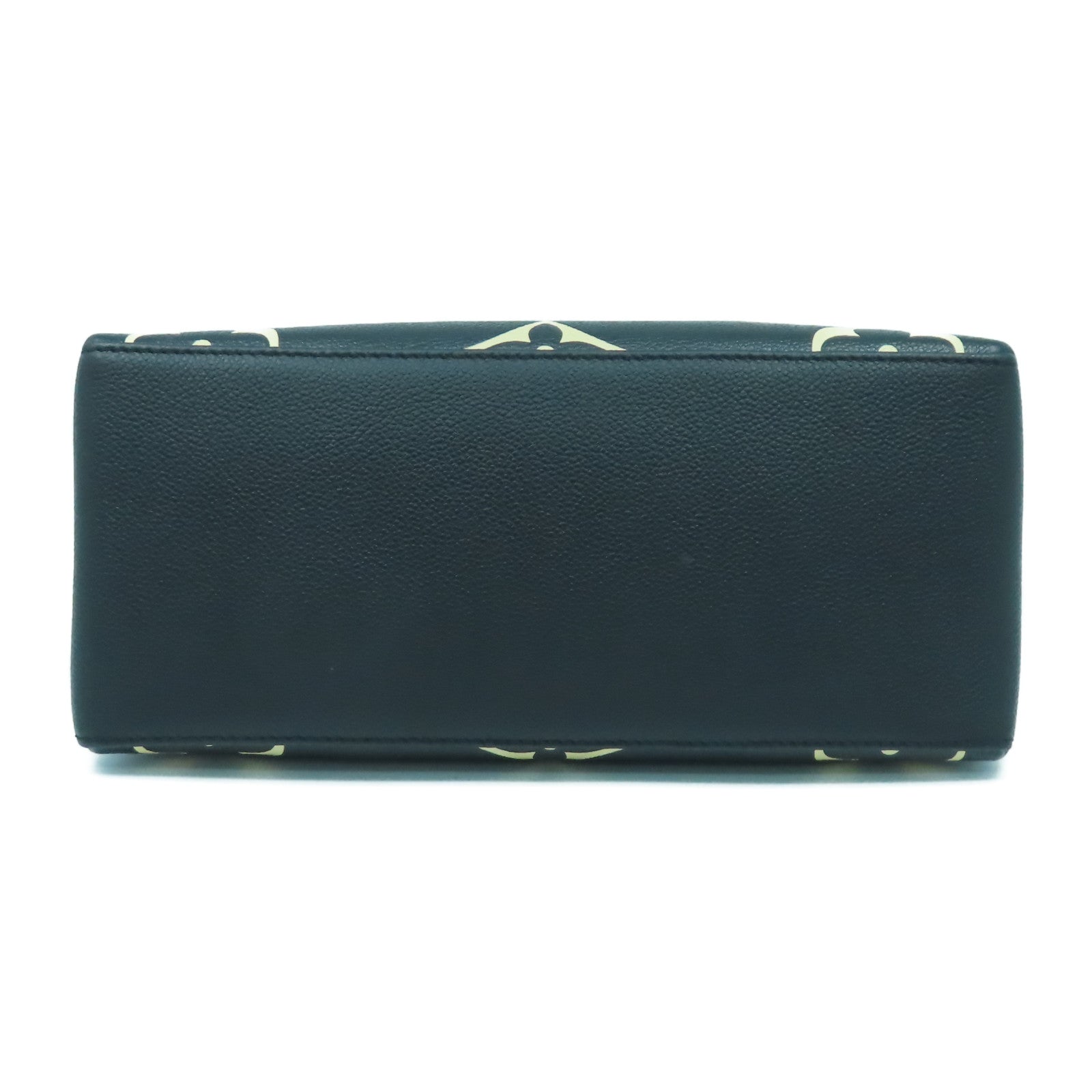 LOUIS VUITTON Monogram Empreinte Petit Palais金扣手挽肩背兩用袋黑色/米色