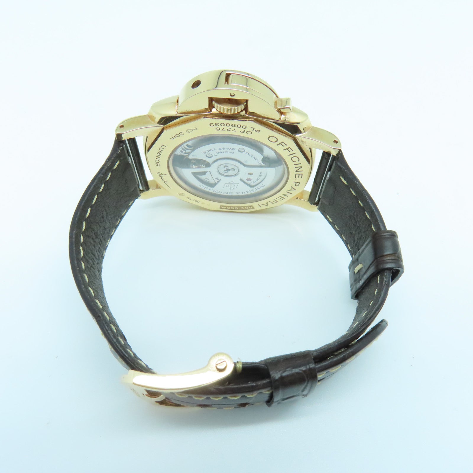 PANERAI Luminor Due 18K玫瑰金手錶自動機芯白色