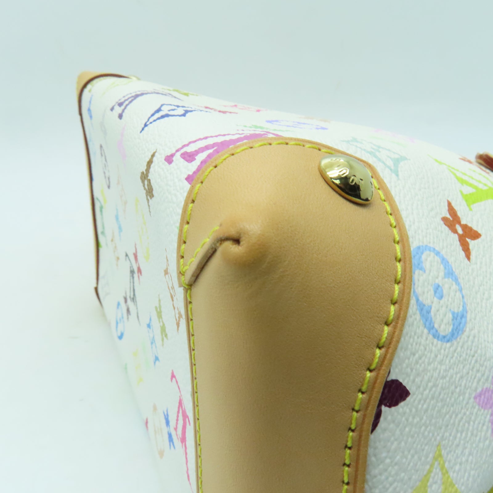 LOUIS VUITTON Monogram Multicolore Audra金扣手挽袋彩色