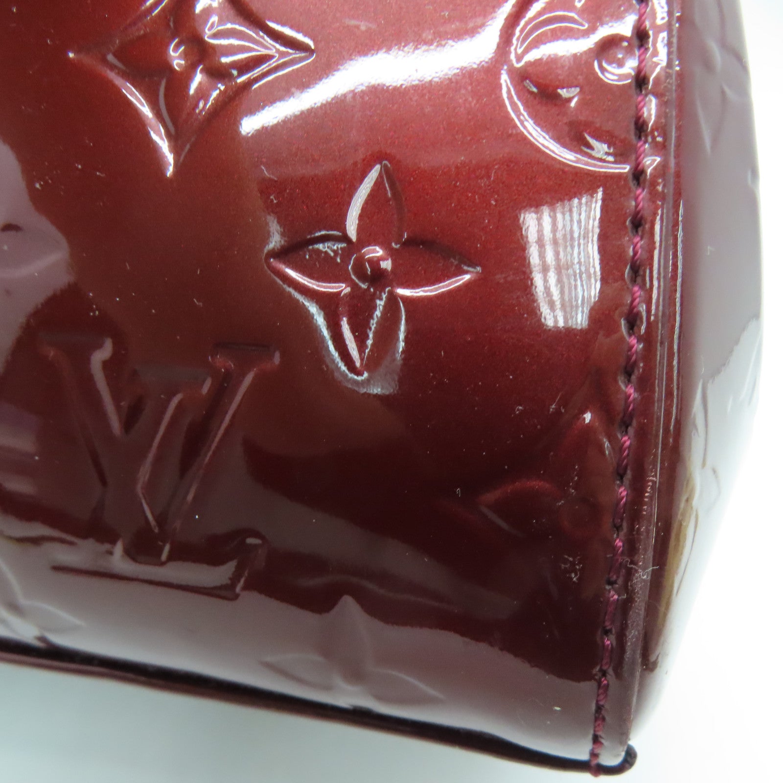 LOUIS VUITTON Monogram Vernis Blair MM金扣手挽肩背两用袋紫色