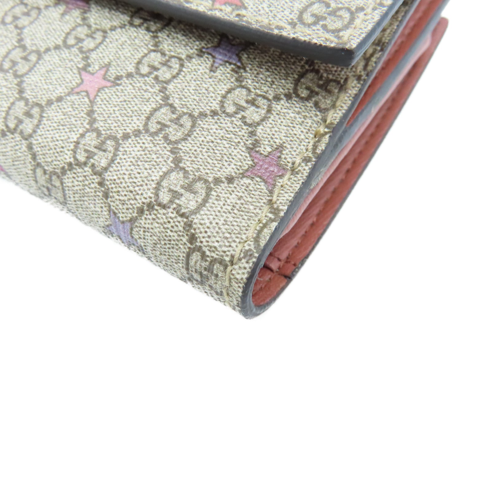 GUCCI 塗層帆布Long Wallet長錢包啡色
