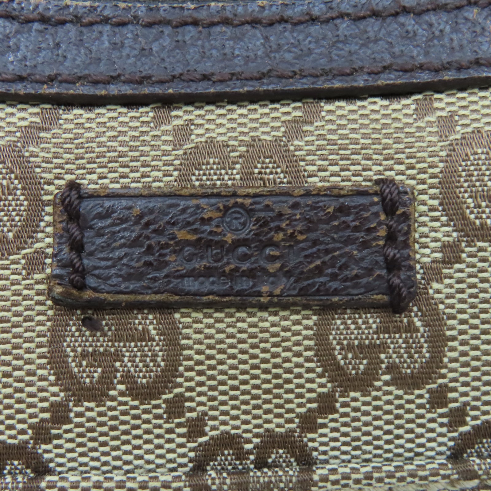 GUCCI 【激減優惠】GG帆布Shoulder Bag肩背袋啡色