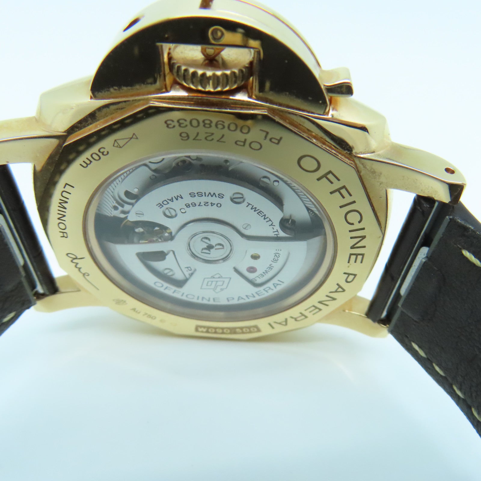 PANERAI Luminor Due 18K玫瑰金手錶自動機芯白色