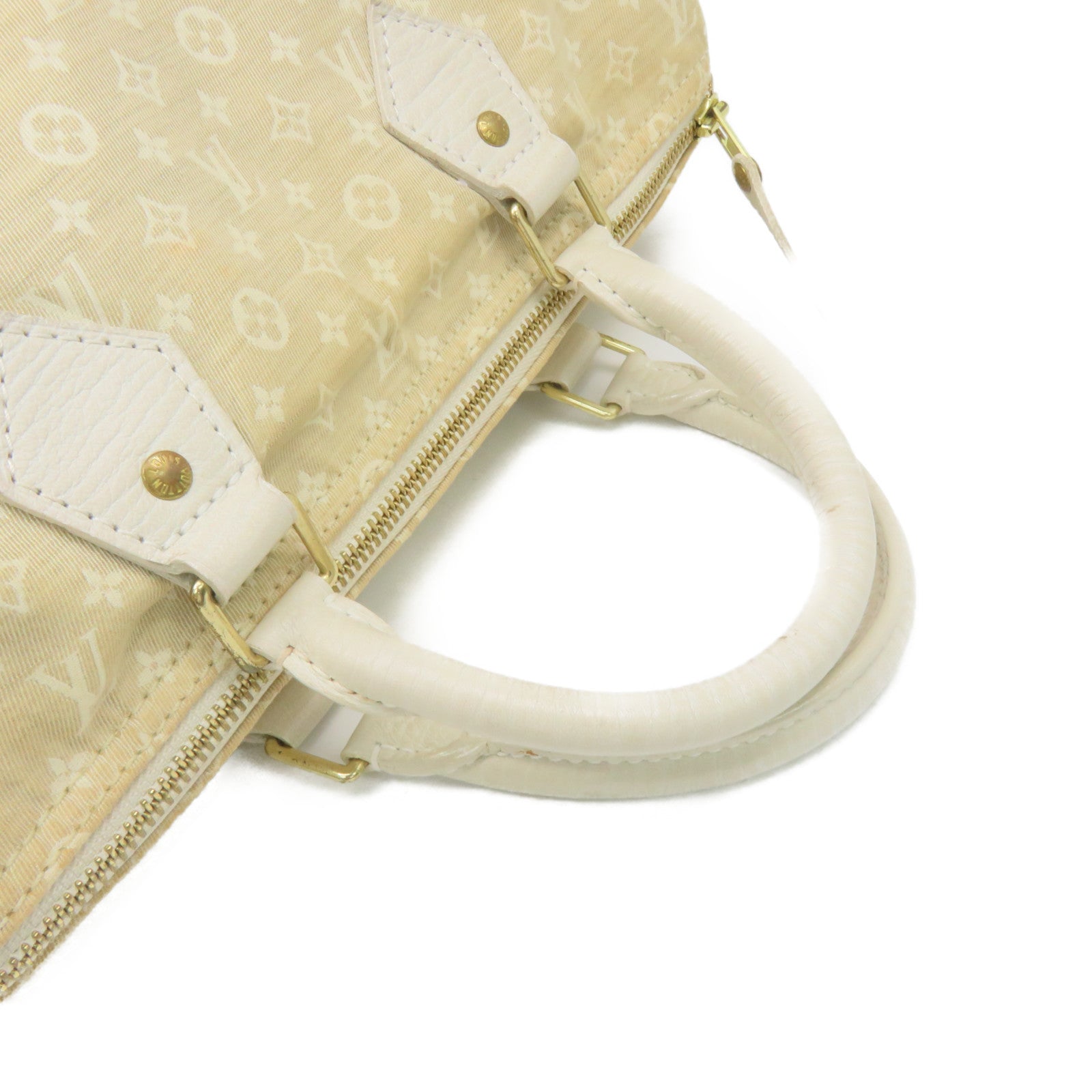 LOUIS VUITTON Mono-mini Speedy 30 Hand Bag apricot color