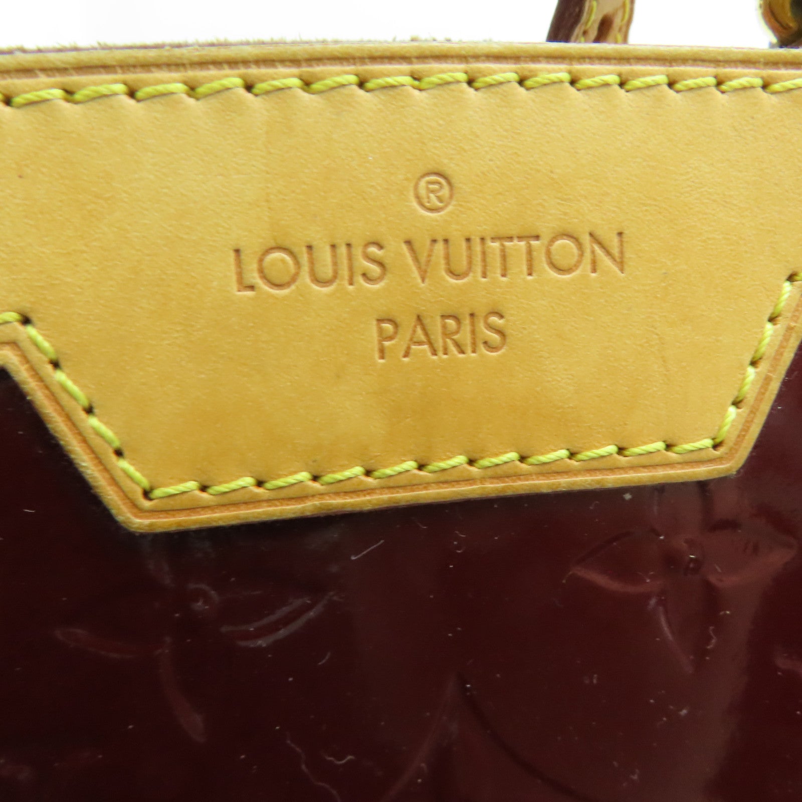 LOUIS VUITTON Monogram Vernis Blair MM金扣手挽肩背两用袋紫色