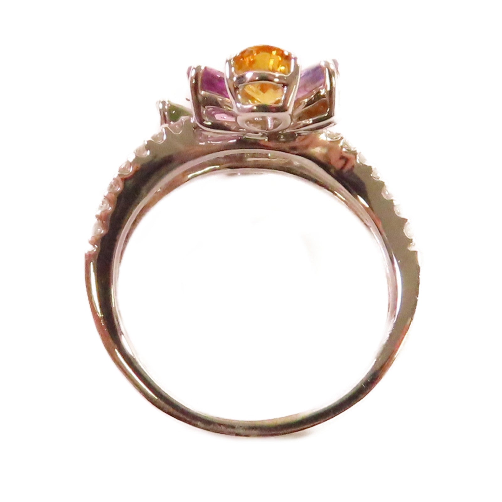 JEWELRY 18K白金/彩色寶石Color Stone Ring戒指US#5.5