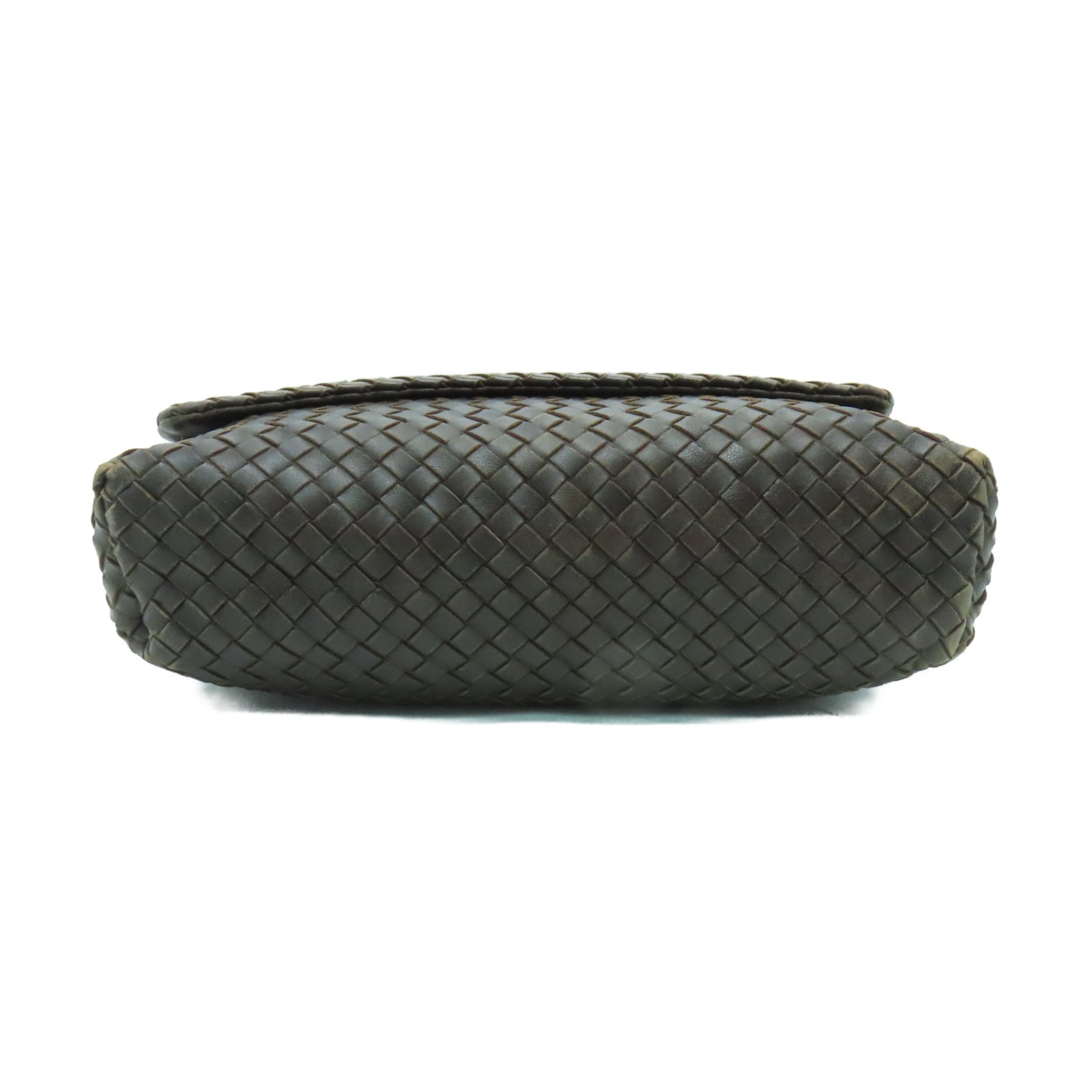 BOTTEGA VENETA 織紋羊皮皮革Shoulder Bag肩背袋棕色