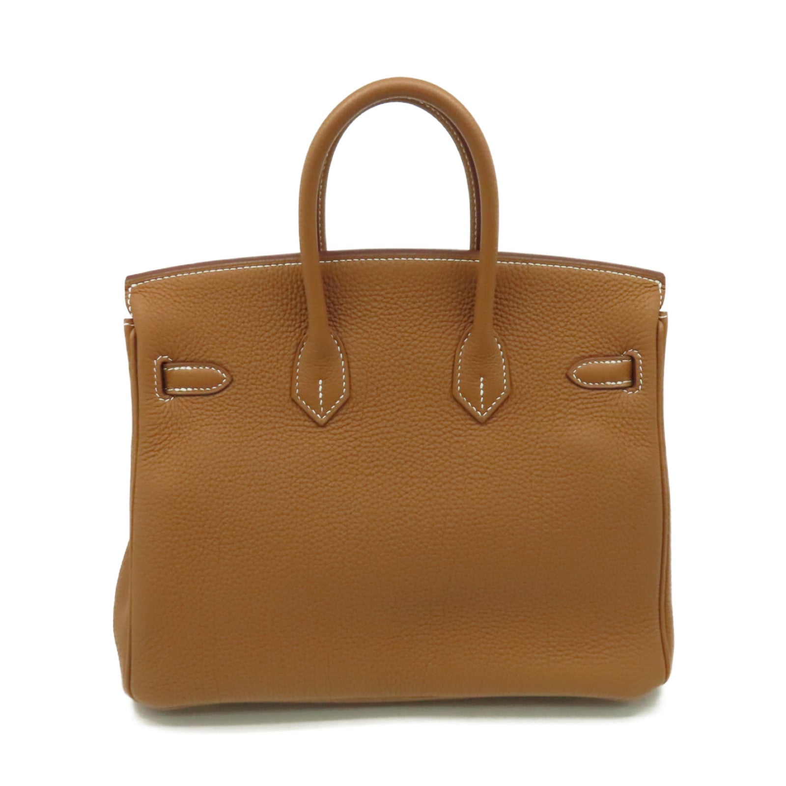 HERMES Togo皮革Birkin 25 Handbag金扣手挽袋Gold/經典駝色