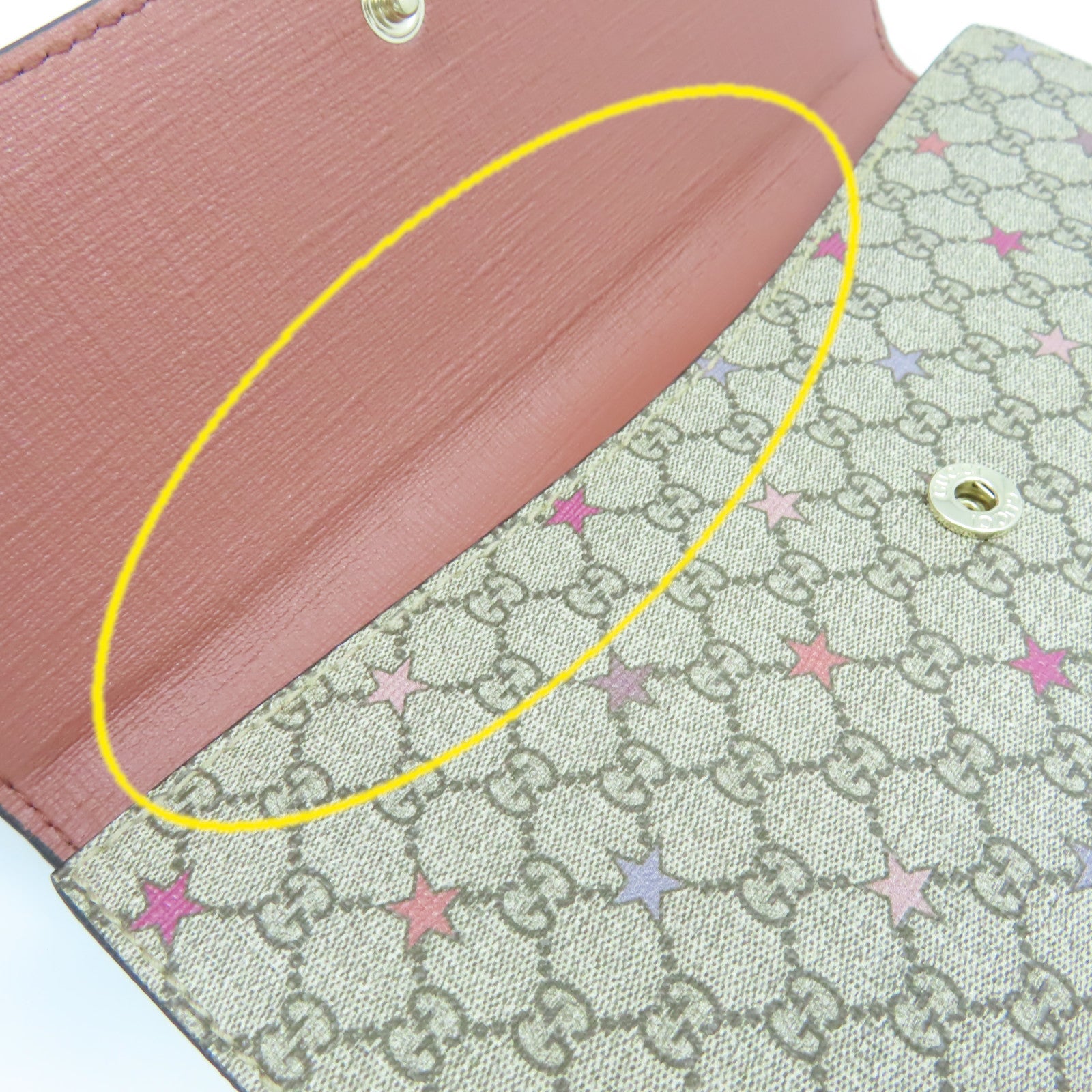 GUCCI 塗層帆布Long Wallet長錢包啡色
