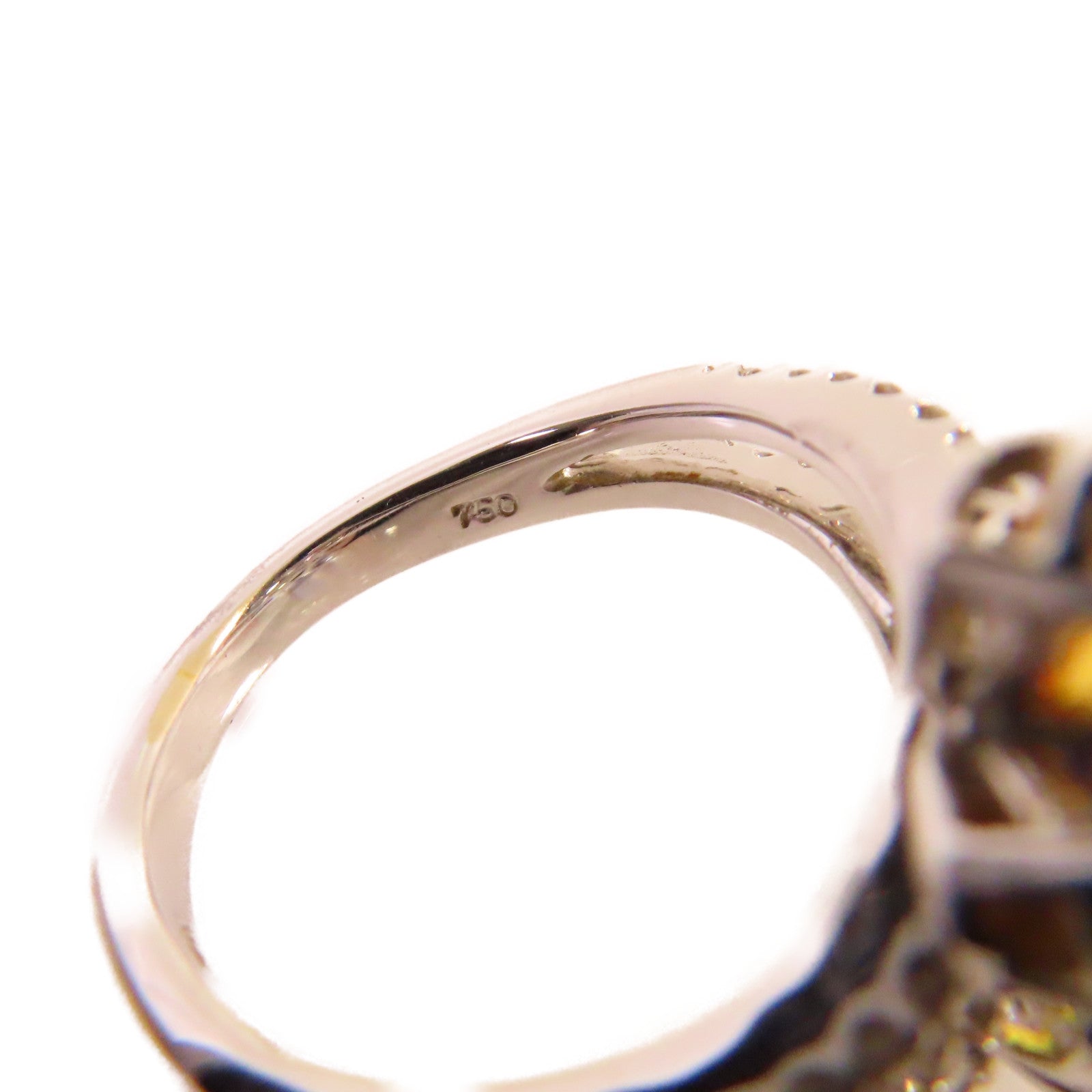JEWELRY 18K白金/彩色寶石Color Stone Ring戒指US#5.5