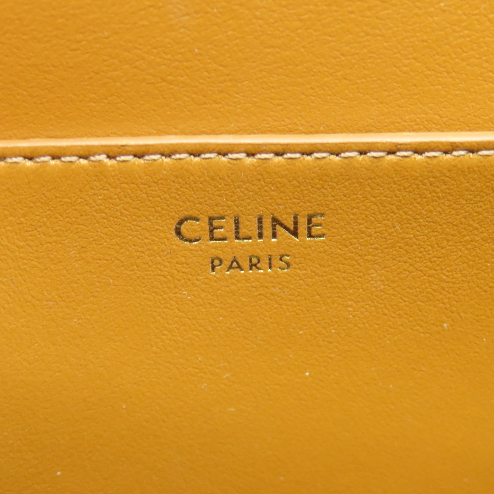 CELINE 塗層帆布Tabou Triomphe金扣手挽肩背兩用袋啡色
